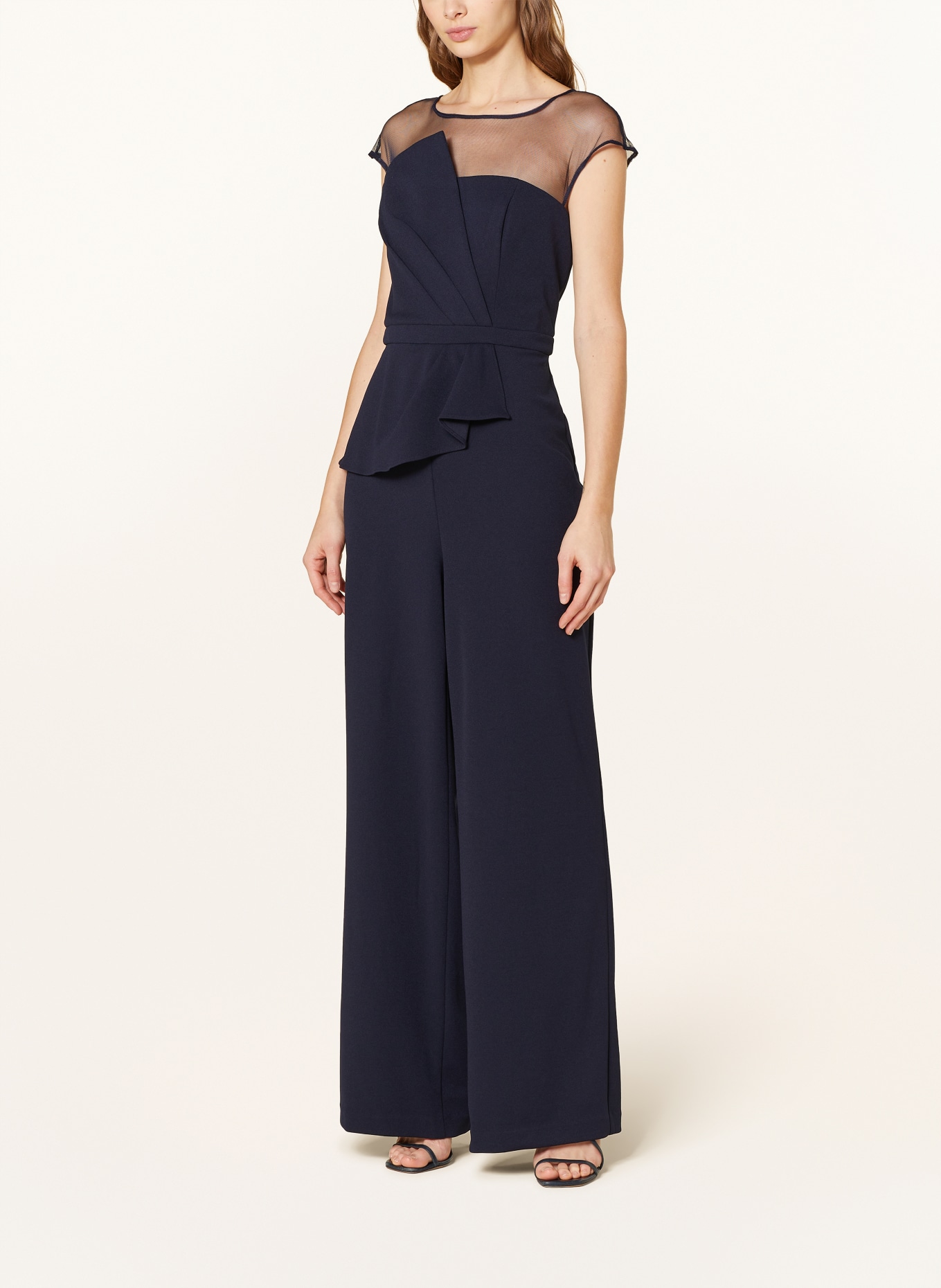 Adrianna papell blue jumpsuit online