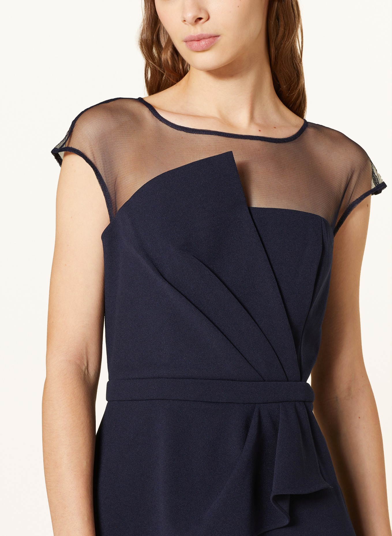 ADRIANNA PAPELL Jumpsuit with frills, Color: DARK BLUE (Image 4)