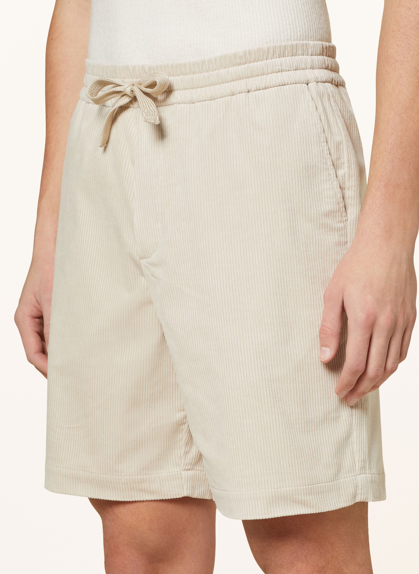 MAERZ MUENCHEN Corduroy shorts, Color: BEIGE (Image 5)