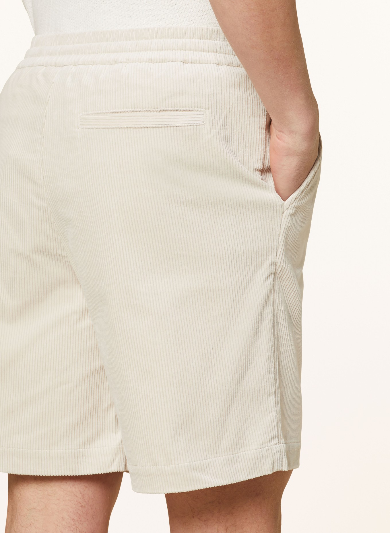 MAERZ MUENCHEN Corduroy shorts, Color: BEIGE (Image 6)