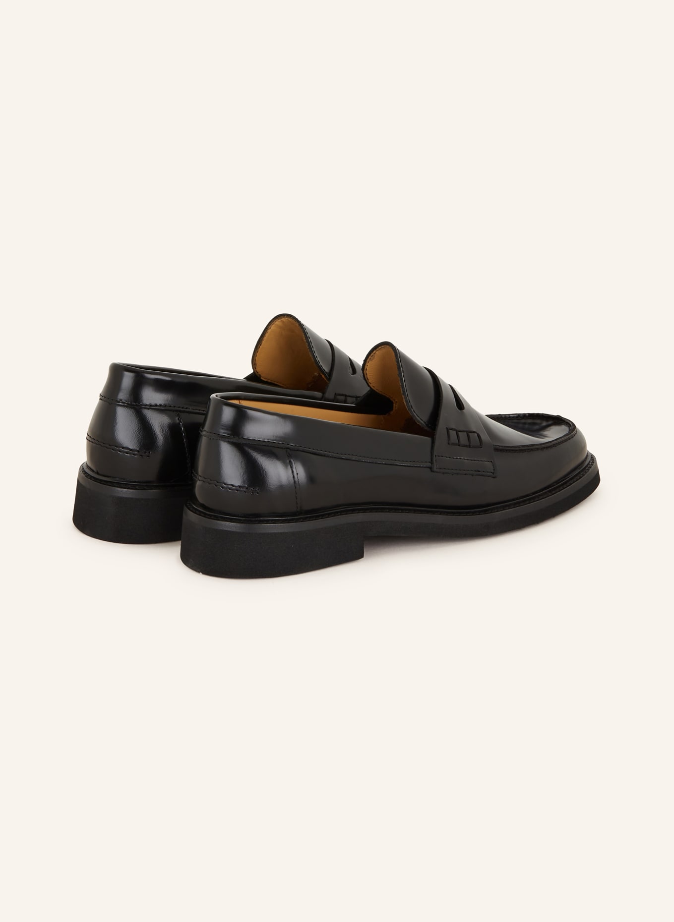 MRS & HUGS Penny loafers, Color: BLACK (Image 2)