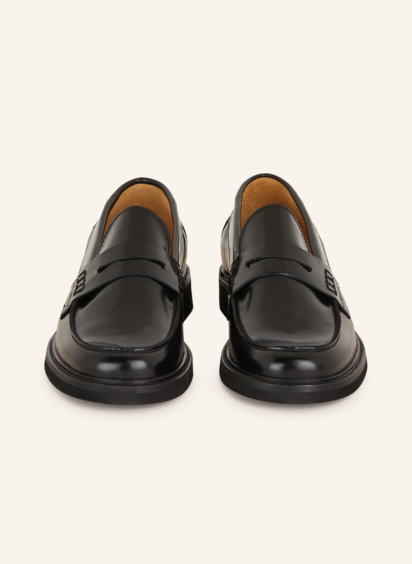 MRS & HUGS Penny loafers, Color: BLACK (Image 3)