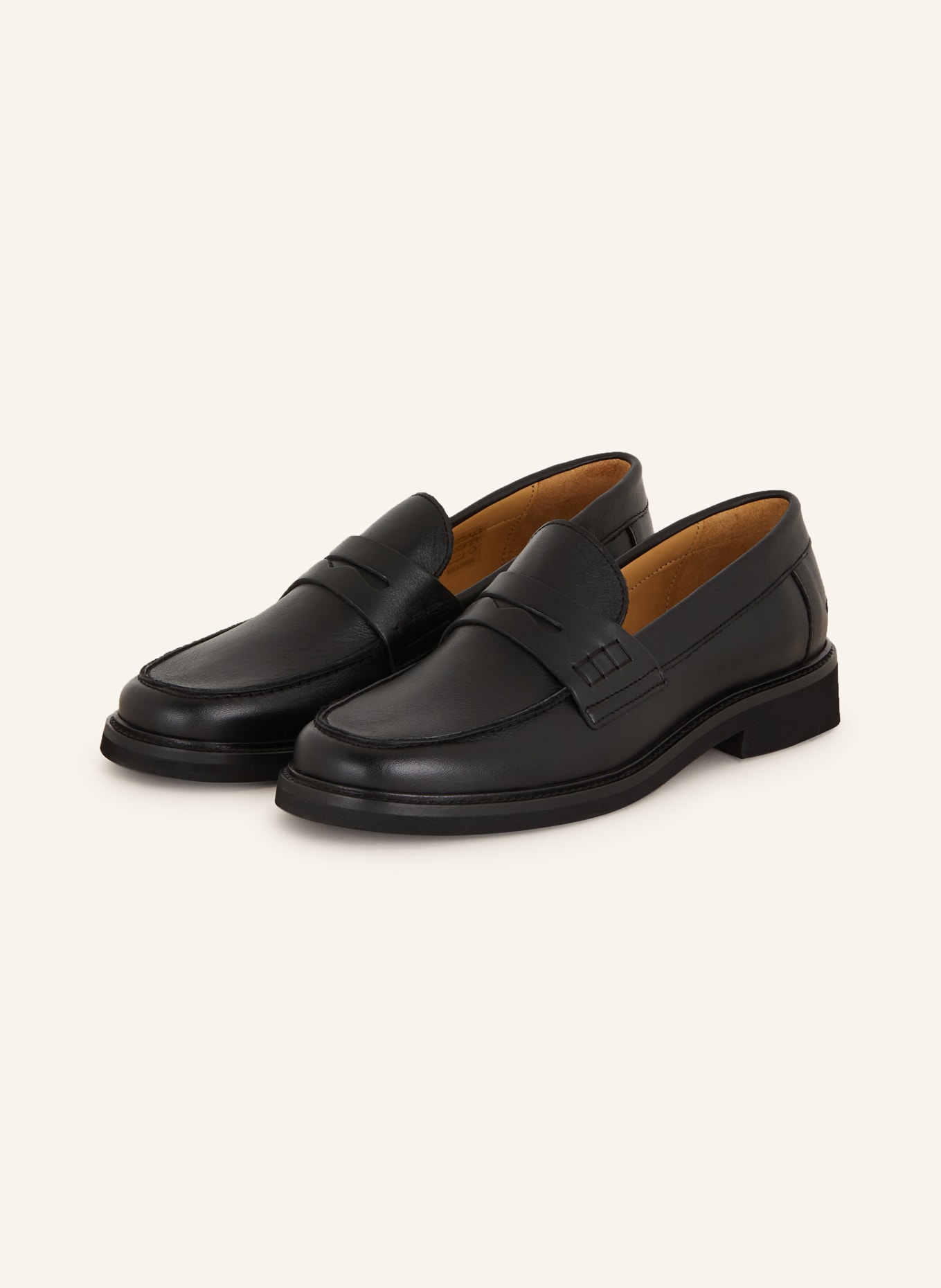 MRS & HUGS Penny loafers, Color: BLACK (Image 1)