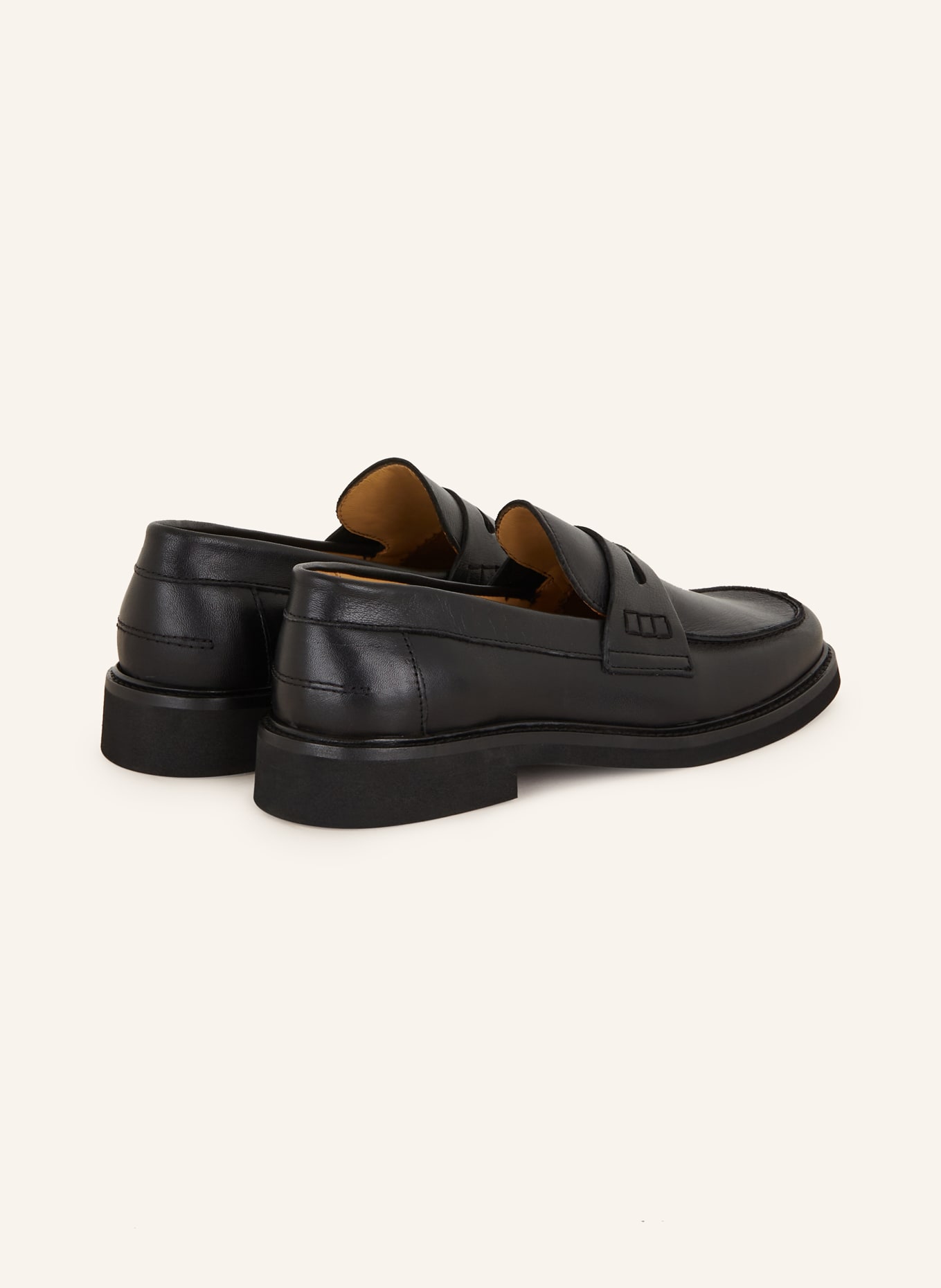 MRS & HUGS Penny loafers, Color: BLACK (Image 2)