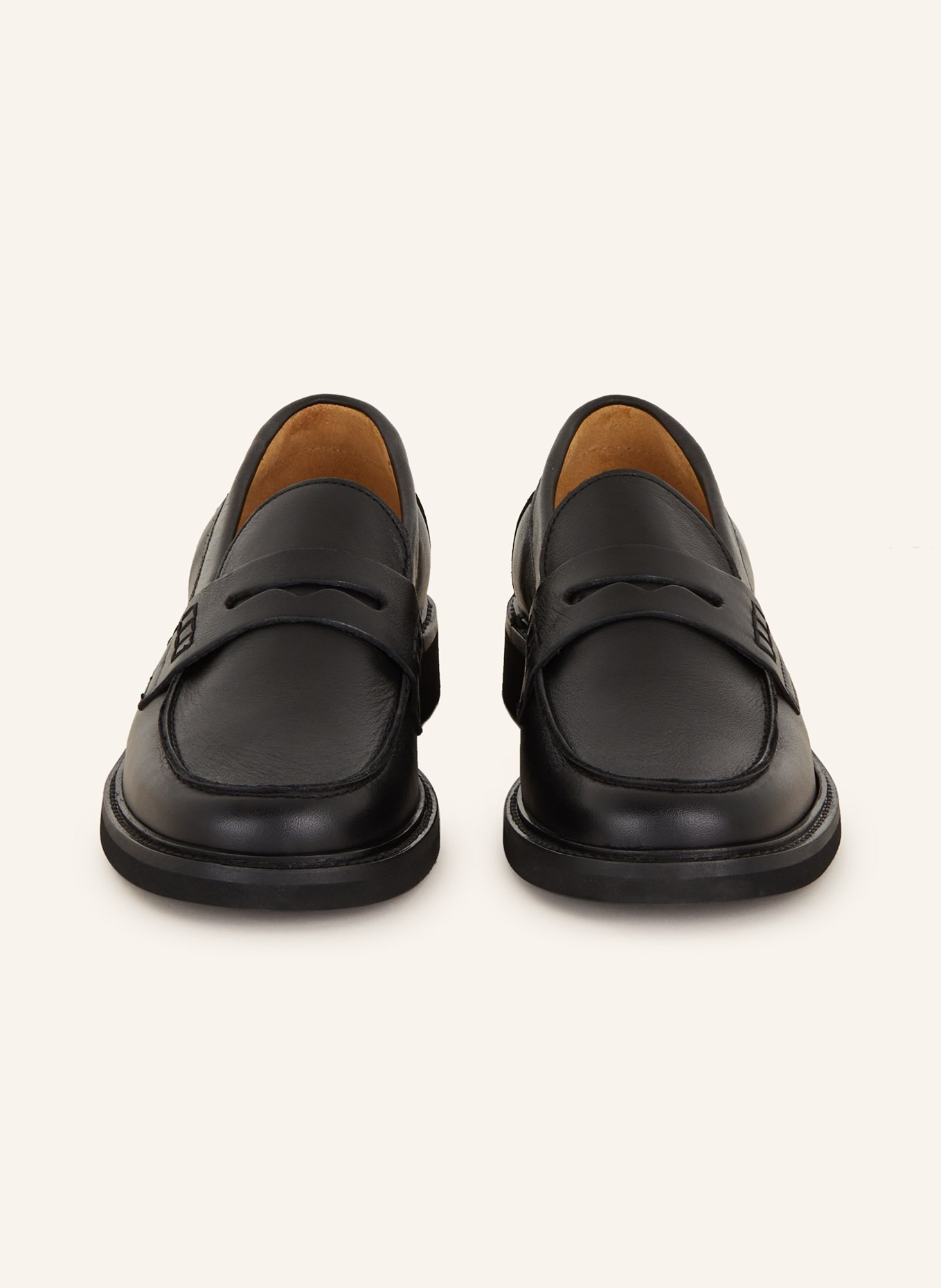 MRS & HUGS Penny loafers, Color: BLACK (Image 3)
