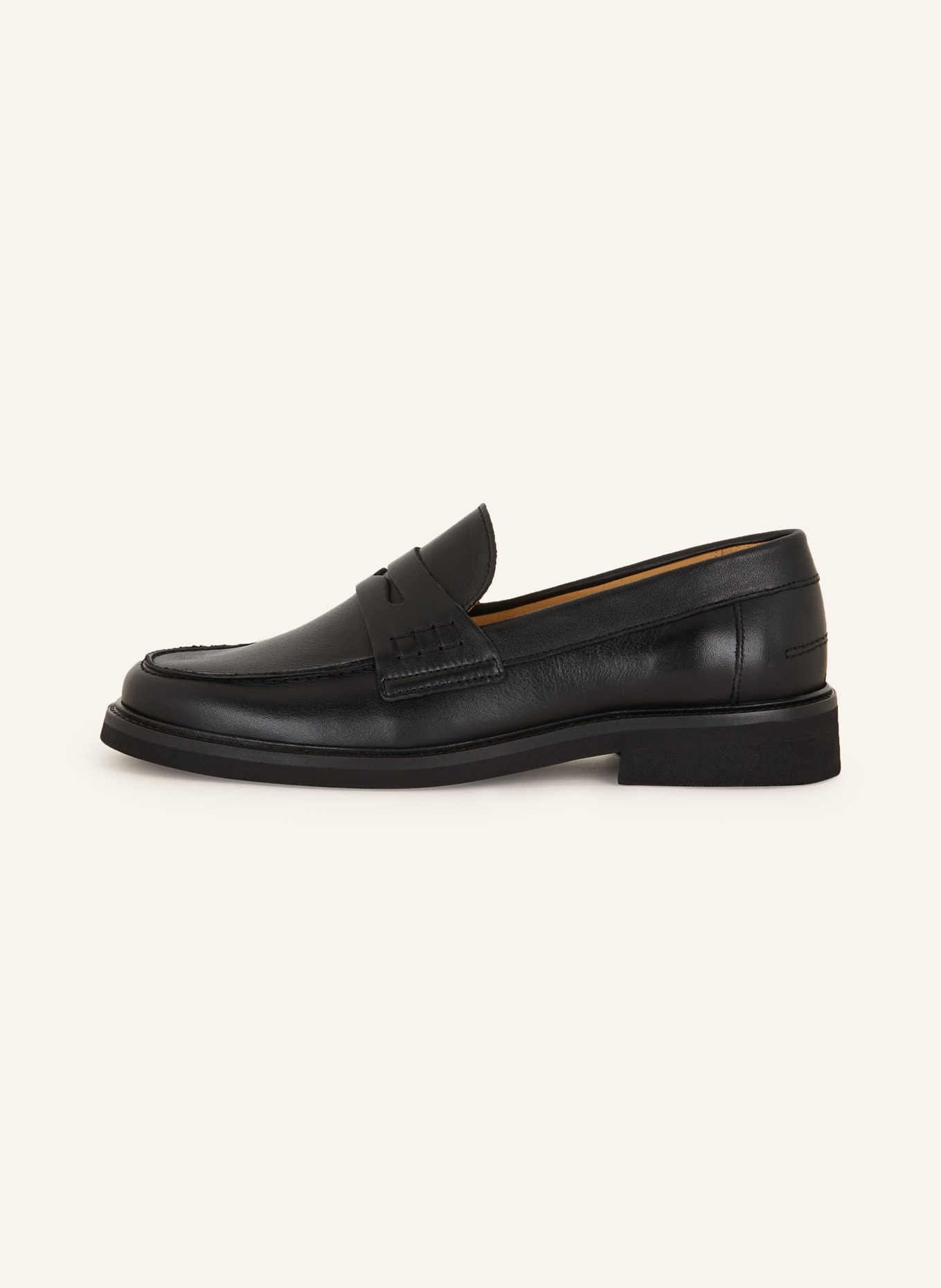 MRS & HUGS Penny loafers, Color: BLACK (Image 4)