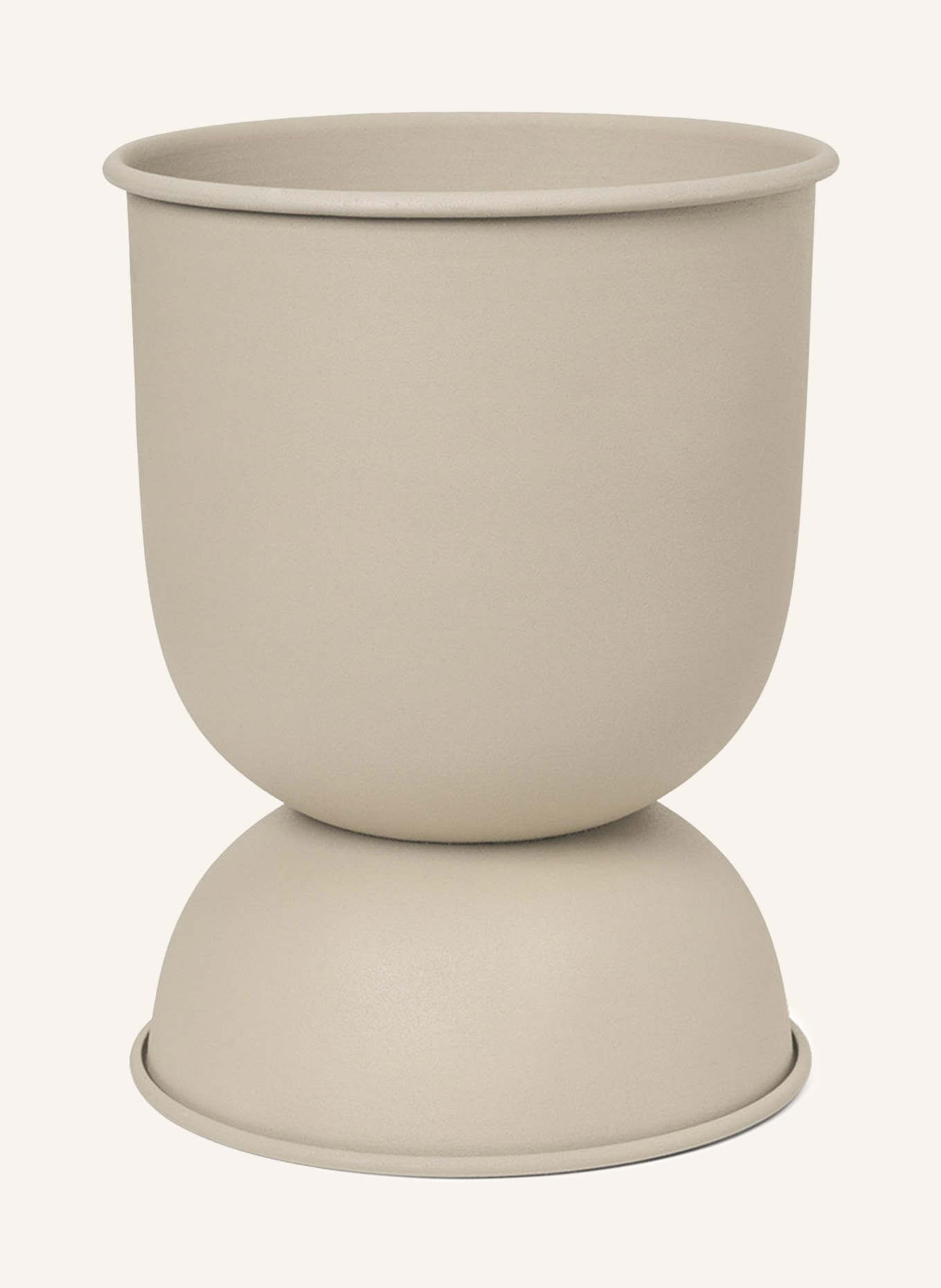 Ferm LIVING Flower pot HOURGLASS EXTRA SMALL, Color: BEIGE (Image 1)