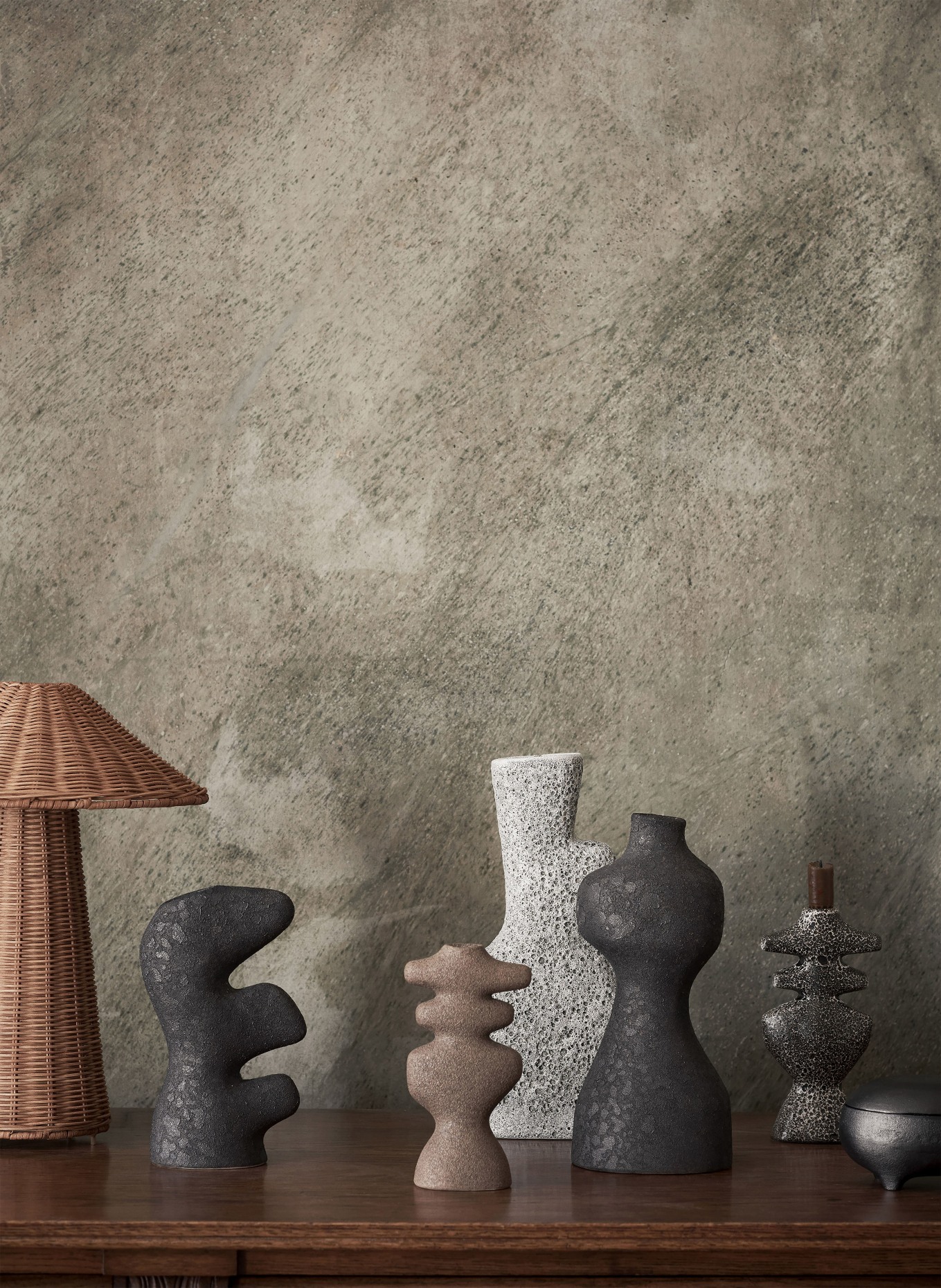 Ferm LIVING Vase YARA MEDIUM, Color: DARK GRAY (Image 2)