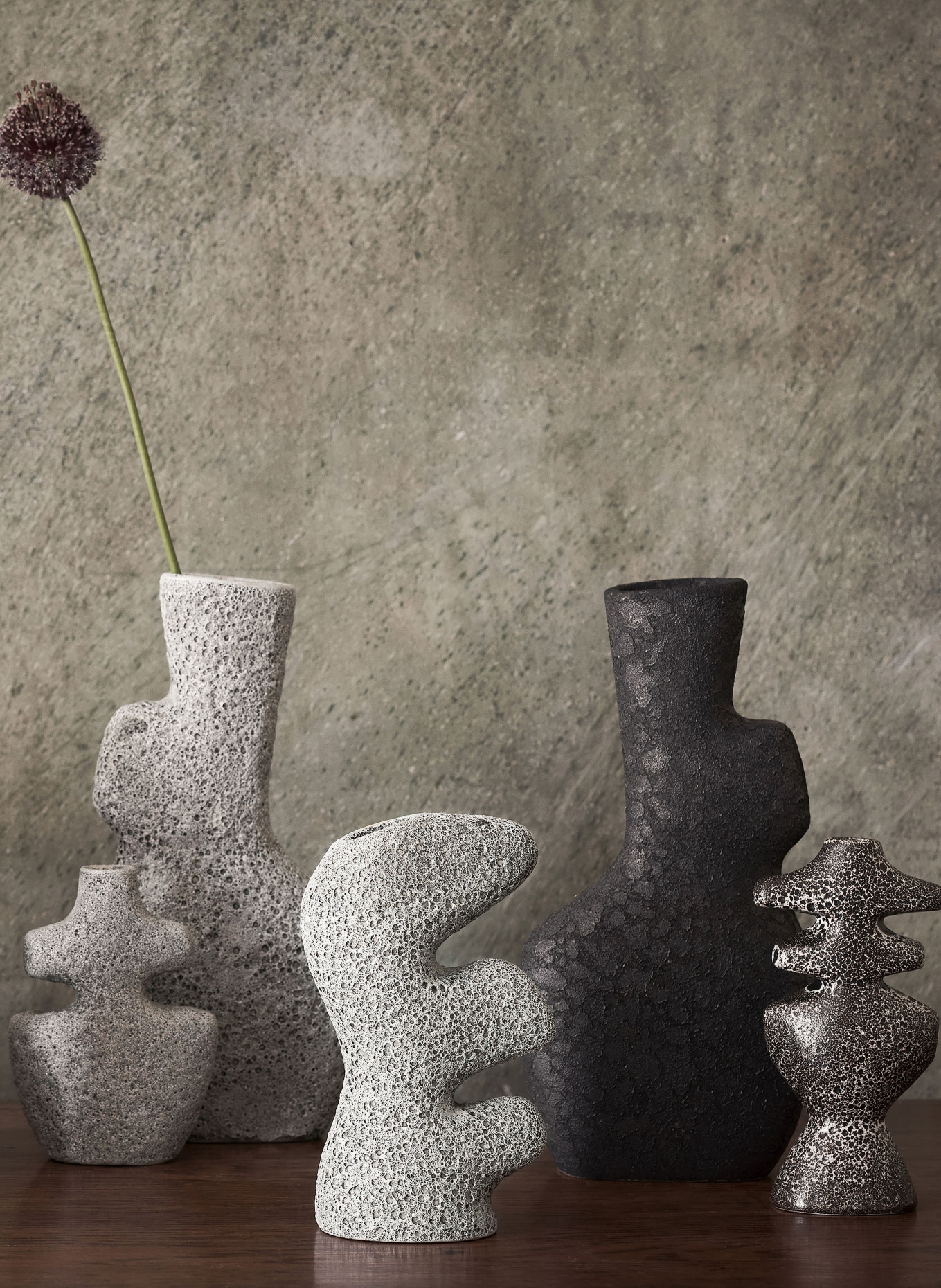 Ferm LIVING Vase YARA SMALL, Color: LIGHT GRAY (Image 2)
