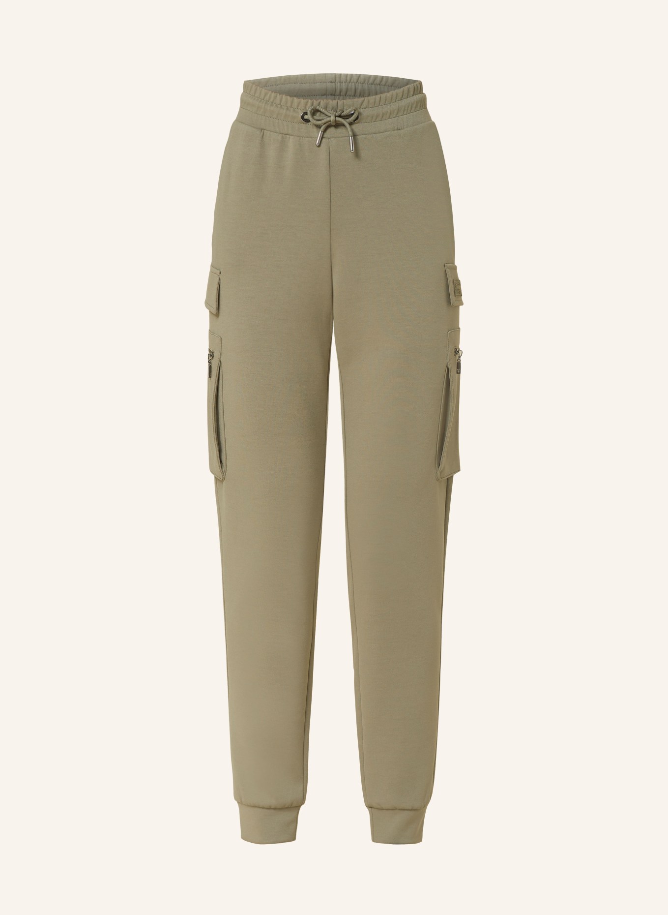 monari Jersey cargo trousers, Color: KHAKI (Image 1)