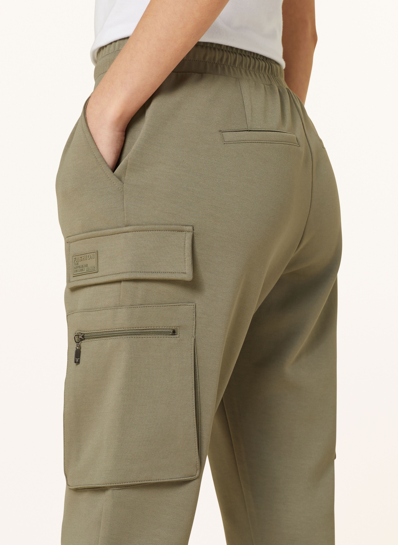 monari Jersey cargo trousers, Color: KHAKI (Image 5)