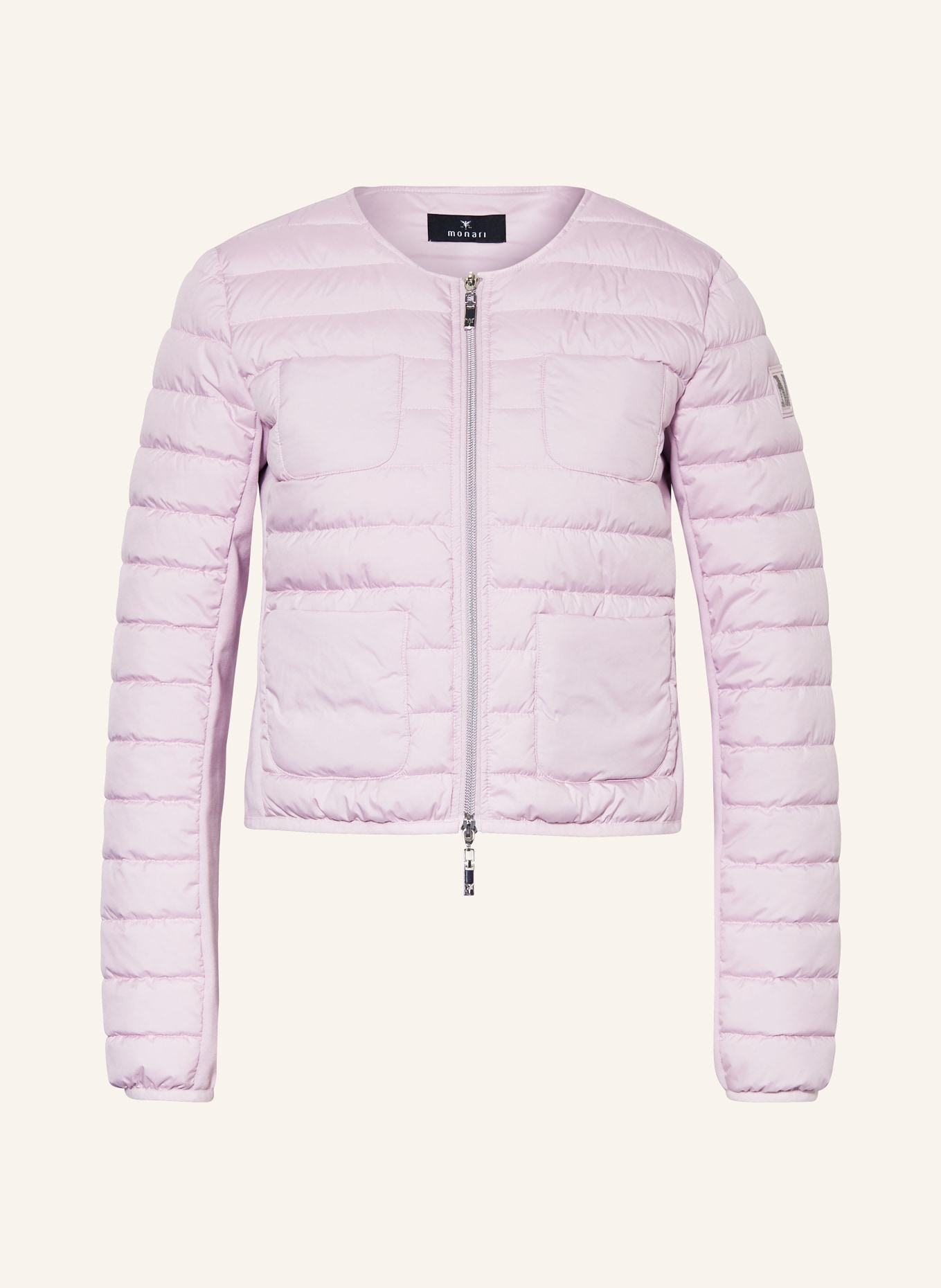 monari Quilted jacket in mixed materials, Color: ROSE (Image 1)