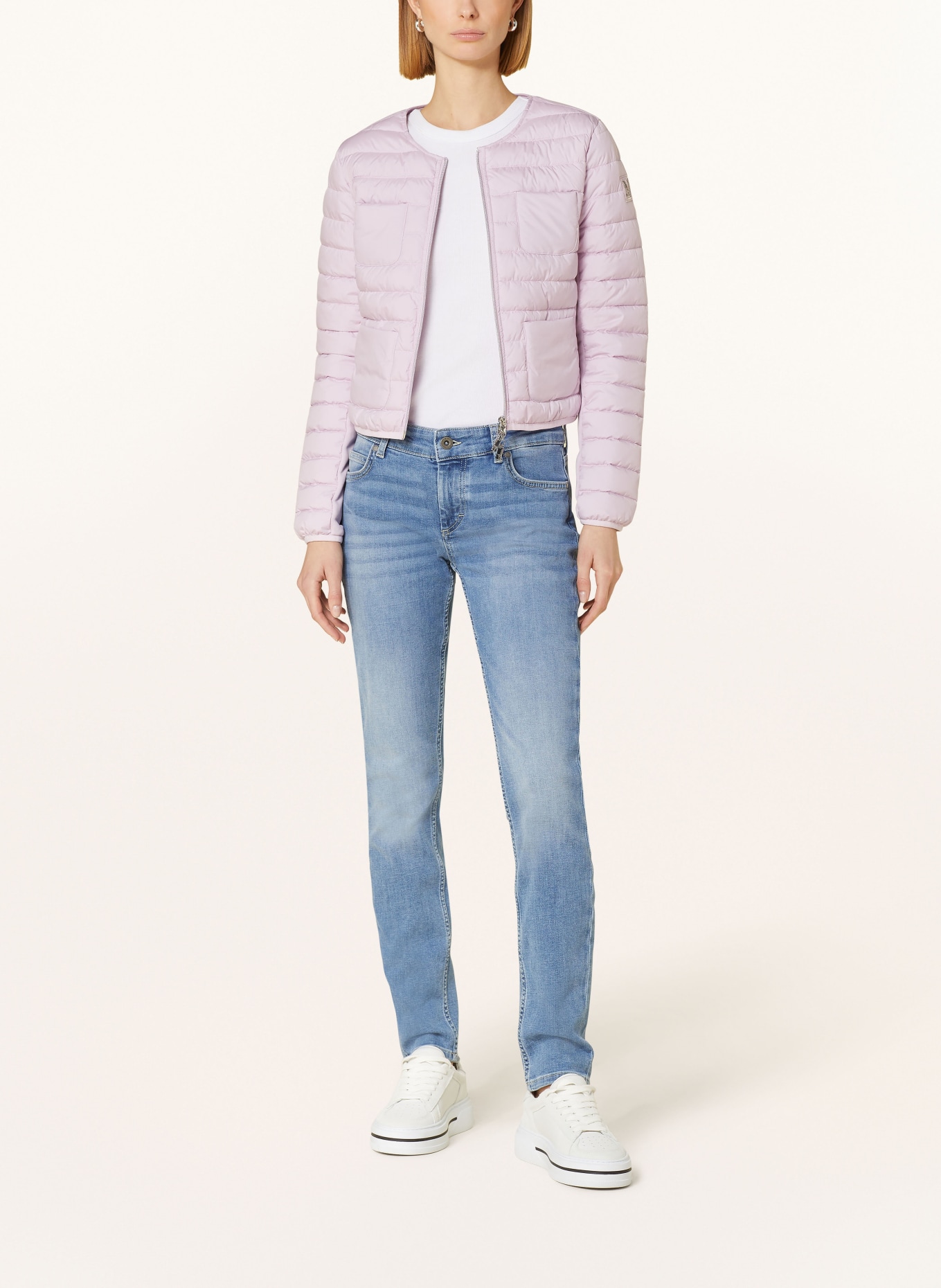 monari Quilted jacket in mixed materials, Color: ROSE (Image 2)