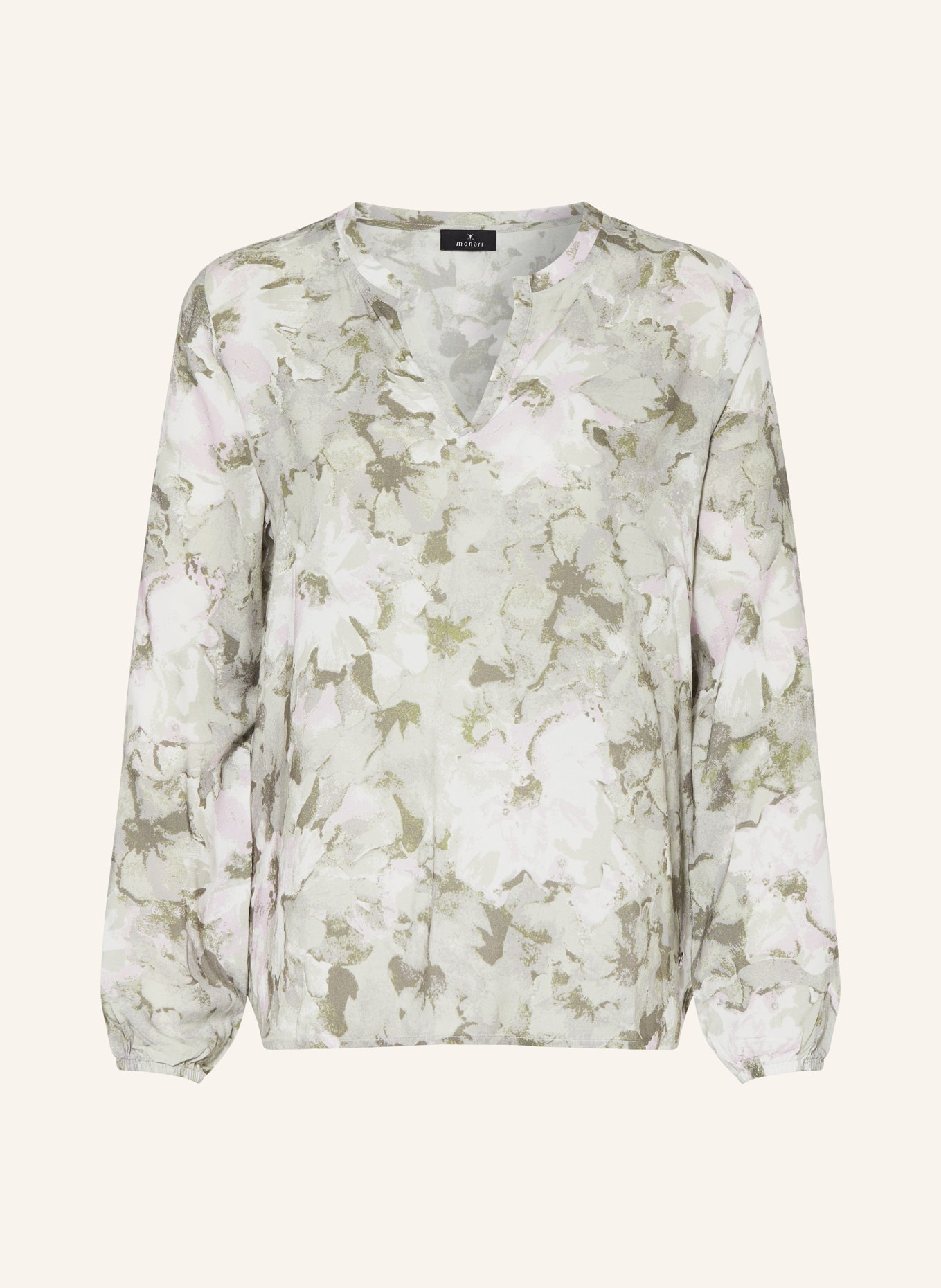 monari Shirt blouse, Color: GREEN/ WHITE/ ROSE (Image 1)