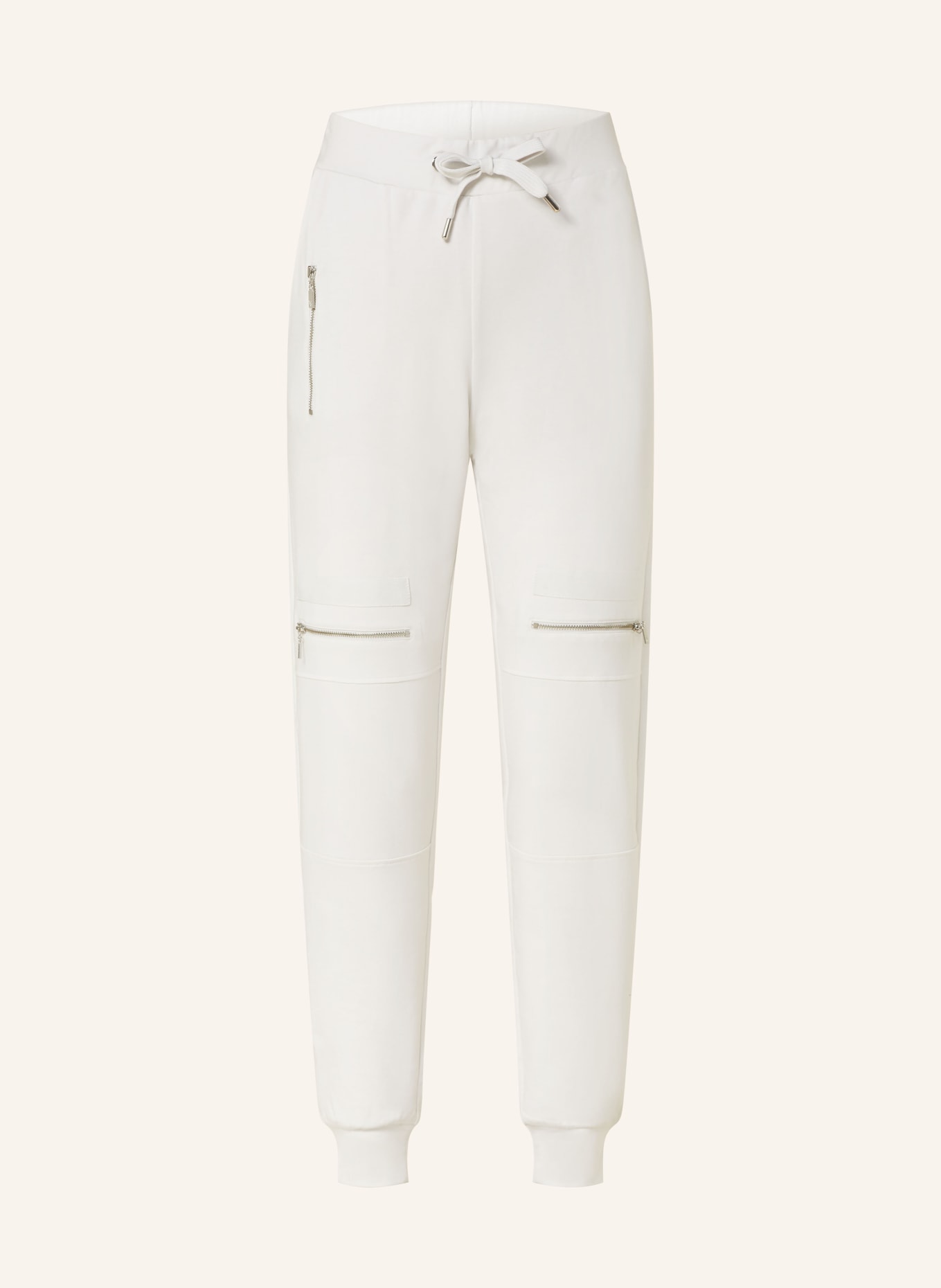 monari Jersey pants in jogger style, Color: LIGHT GRAY (Image 1)