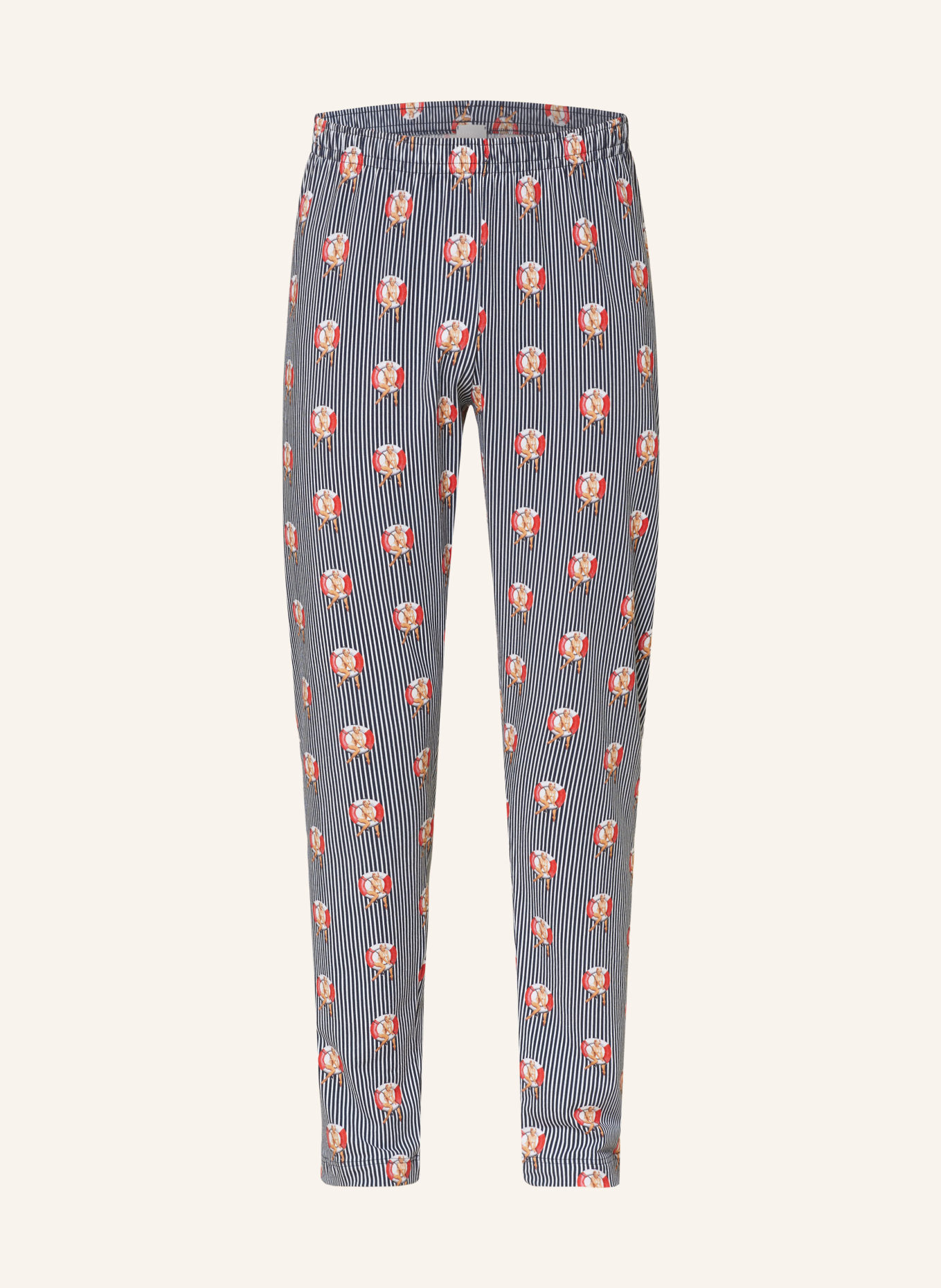 mey Pajama pants series LIFEBELT, Color: DARK BLUE/ WHITE (Image 1)