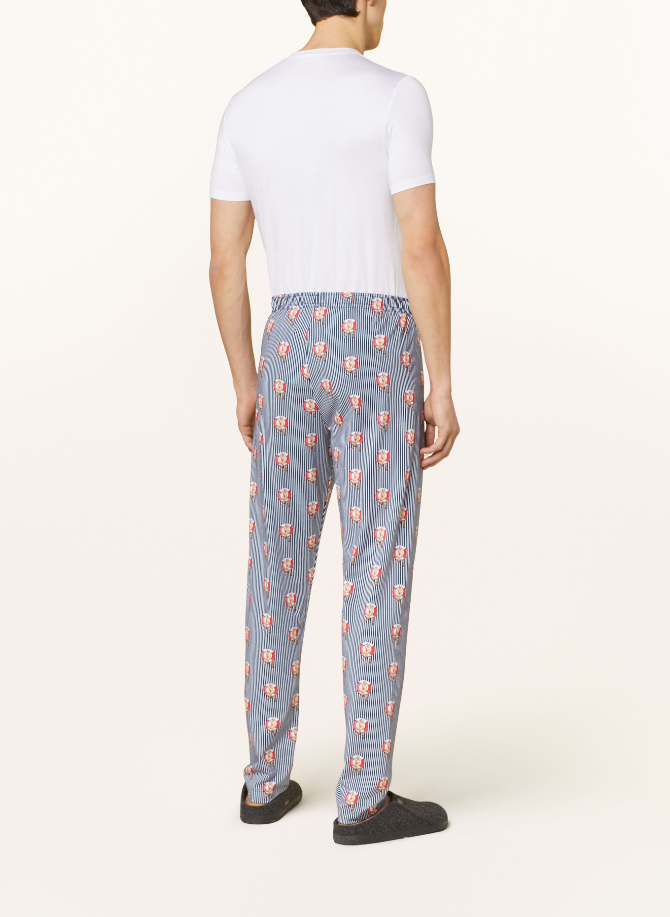 mey Spodnie od piżamy z serii LIFEBELT, Kolor: GRANATOWY/ BIAŁY (Obrazek 3)