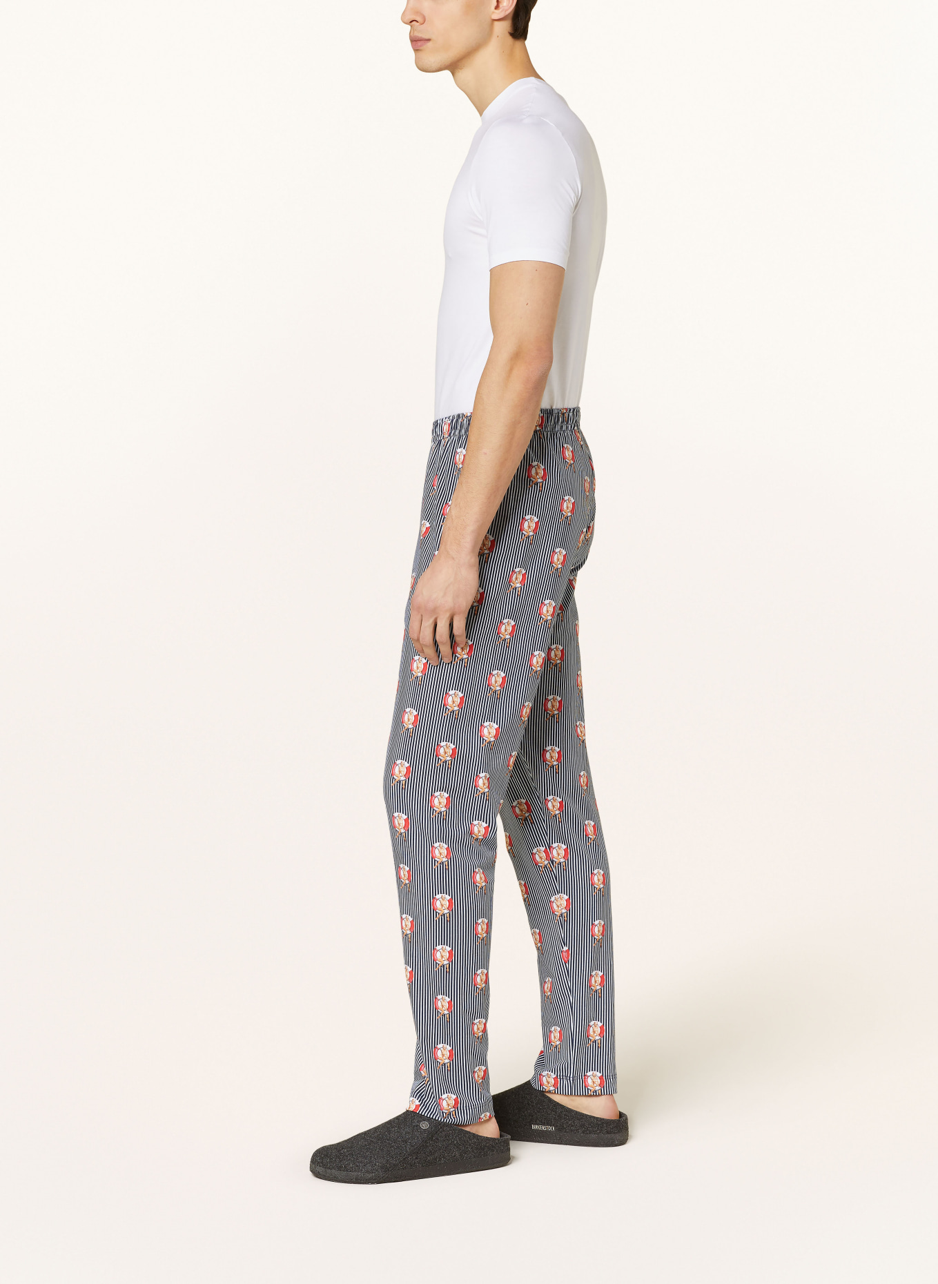 mey Spodnie od piżamy z serii LIFEBELT, Kolor: GRANATOWY/ BIAŁY (Obrazek 4)