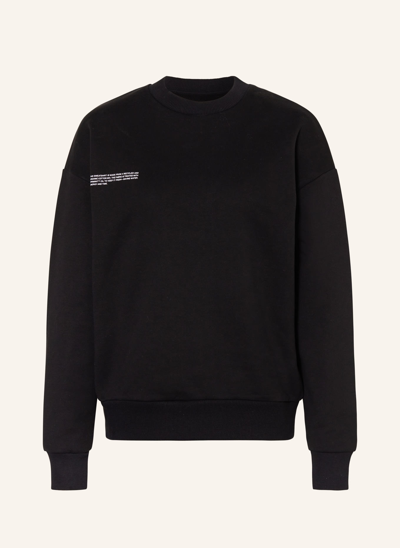 PANGAIA Sweatshirt 365, Color: BLACK (Image 1)