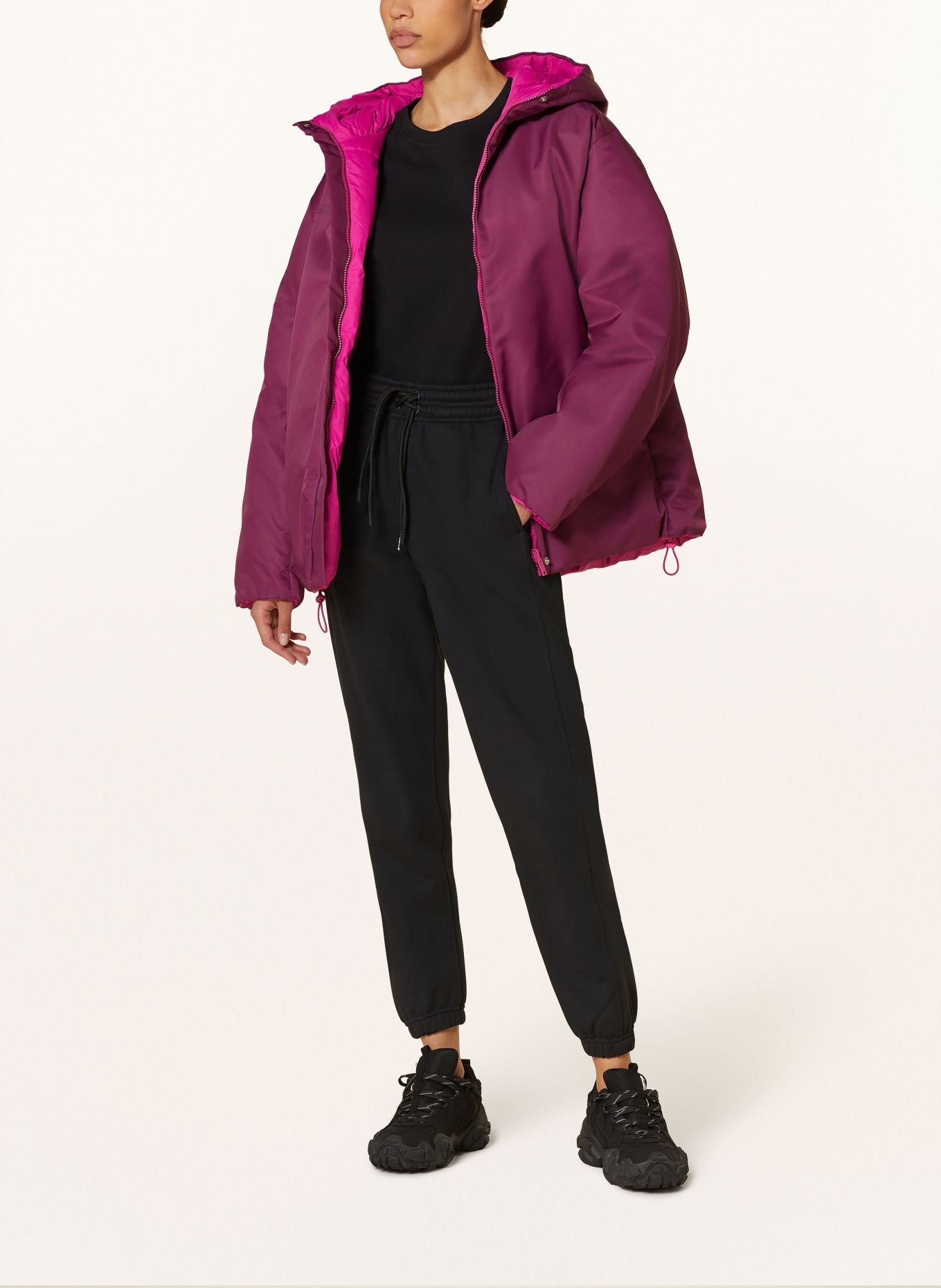 PANGAIA Reversible jacket: FUCHSIA