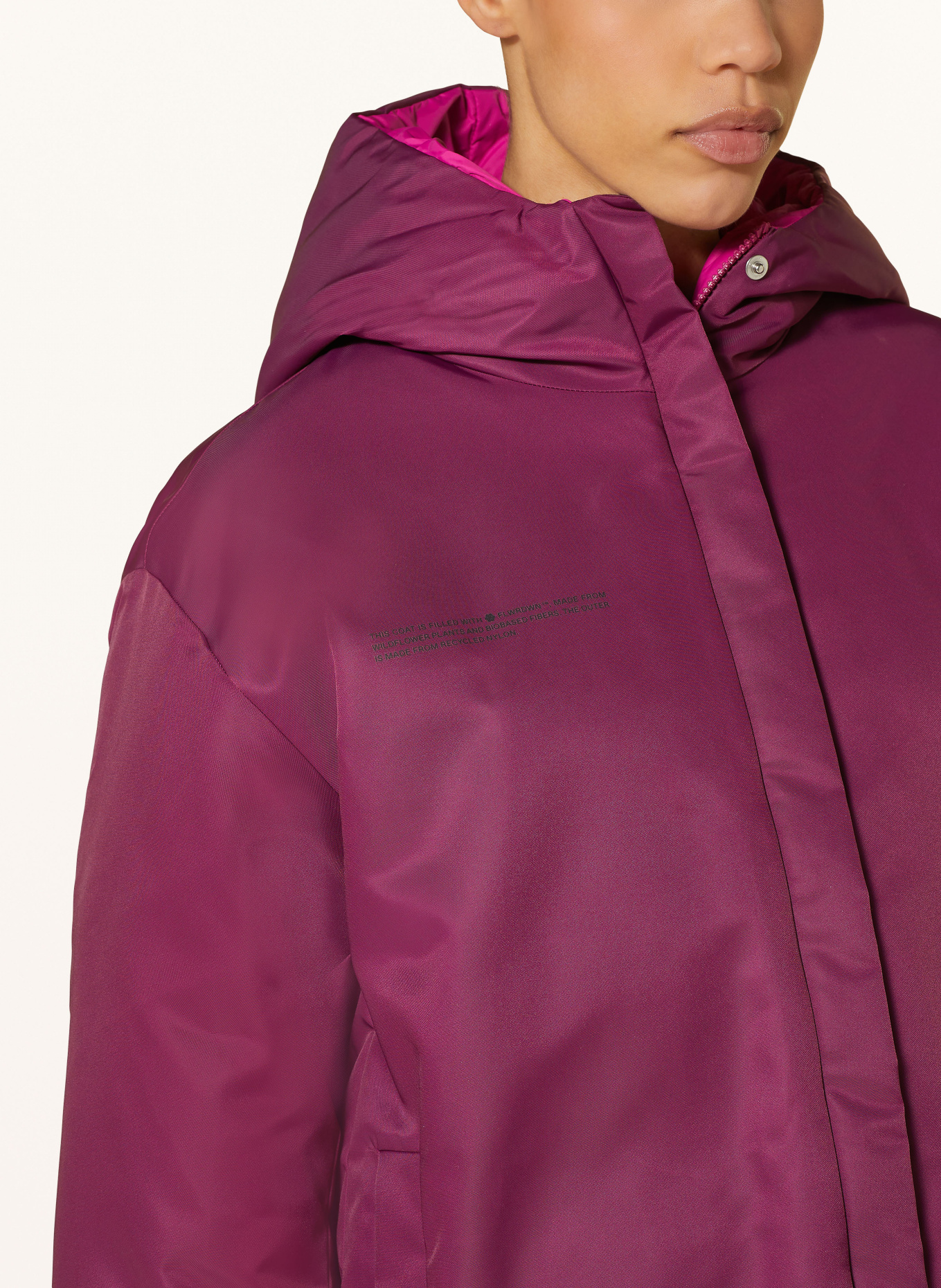PANGAIA Reversible jacket, Color: FUCHSIA (Image 6)