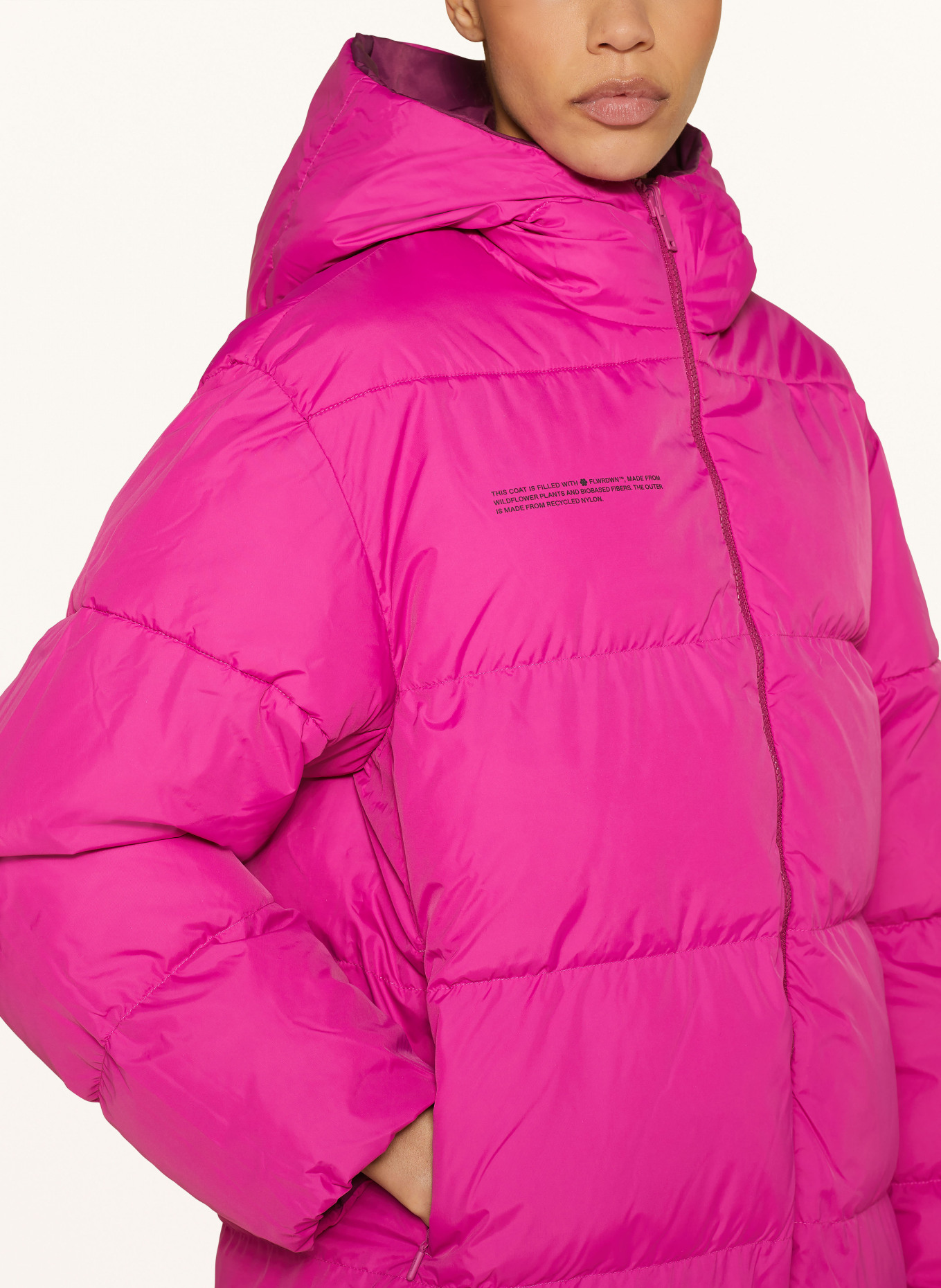 PANGAIA Reversible jacket, Color: FUCHSIA (Image 7)