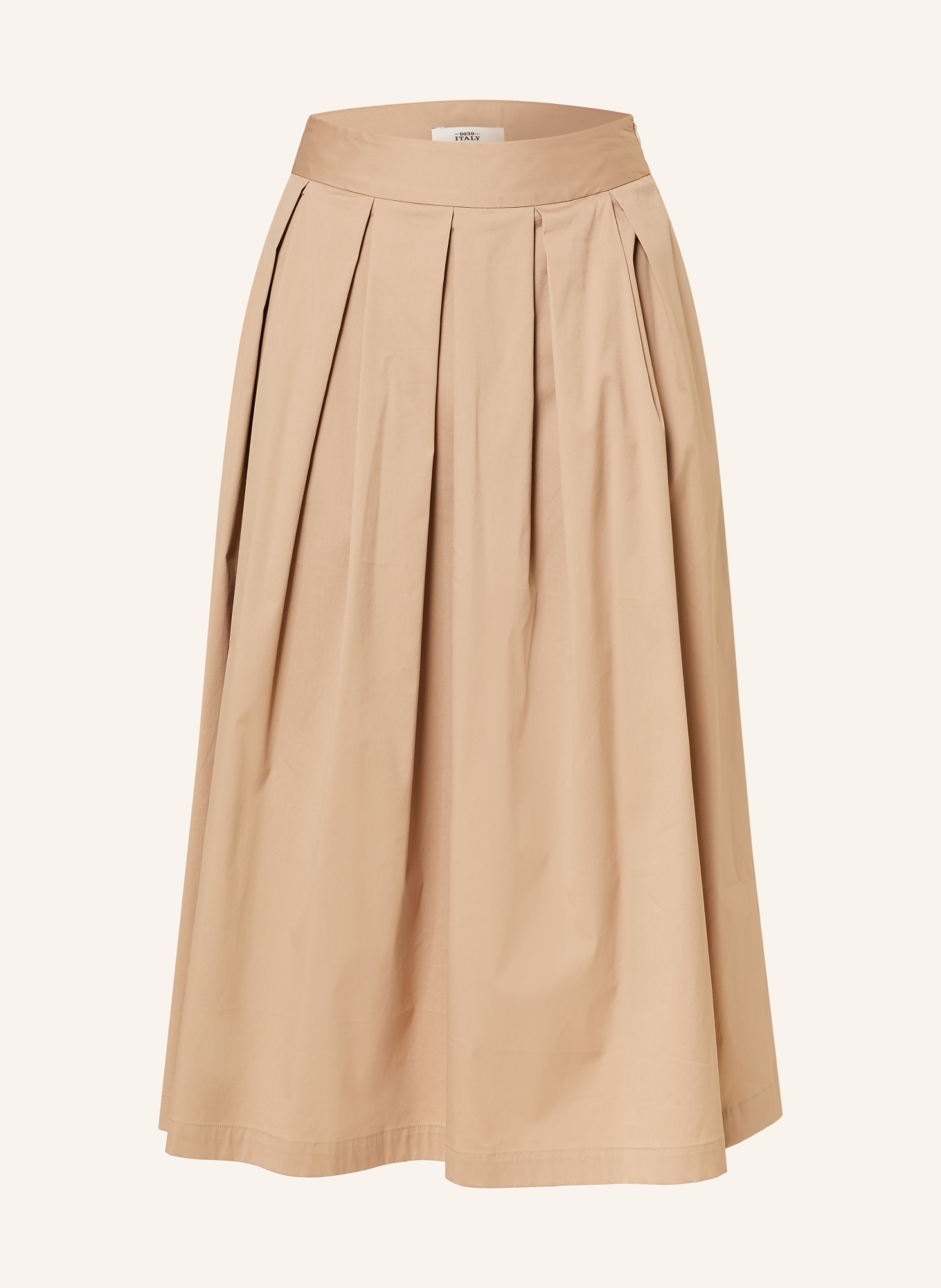 0039 ITALY Pleated skirt KYLIE, Color: BEIGE (Image 1)