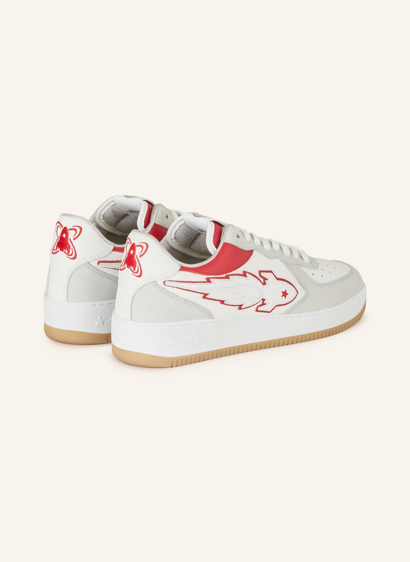 ENTERPRISE JAPAN Sneakers EJ ROCKET, Color: WHITE/ RED (Image 2)