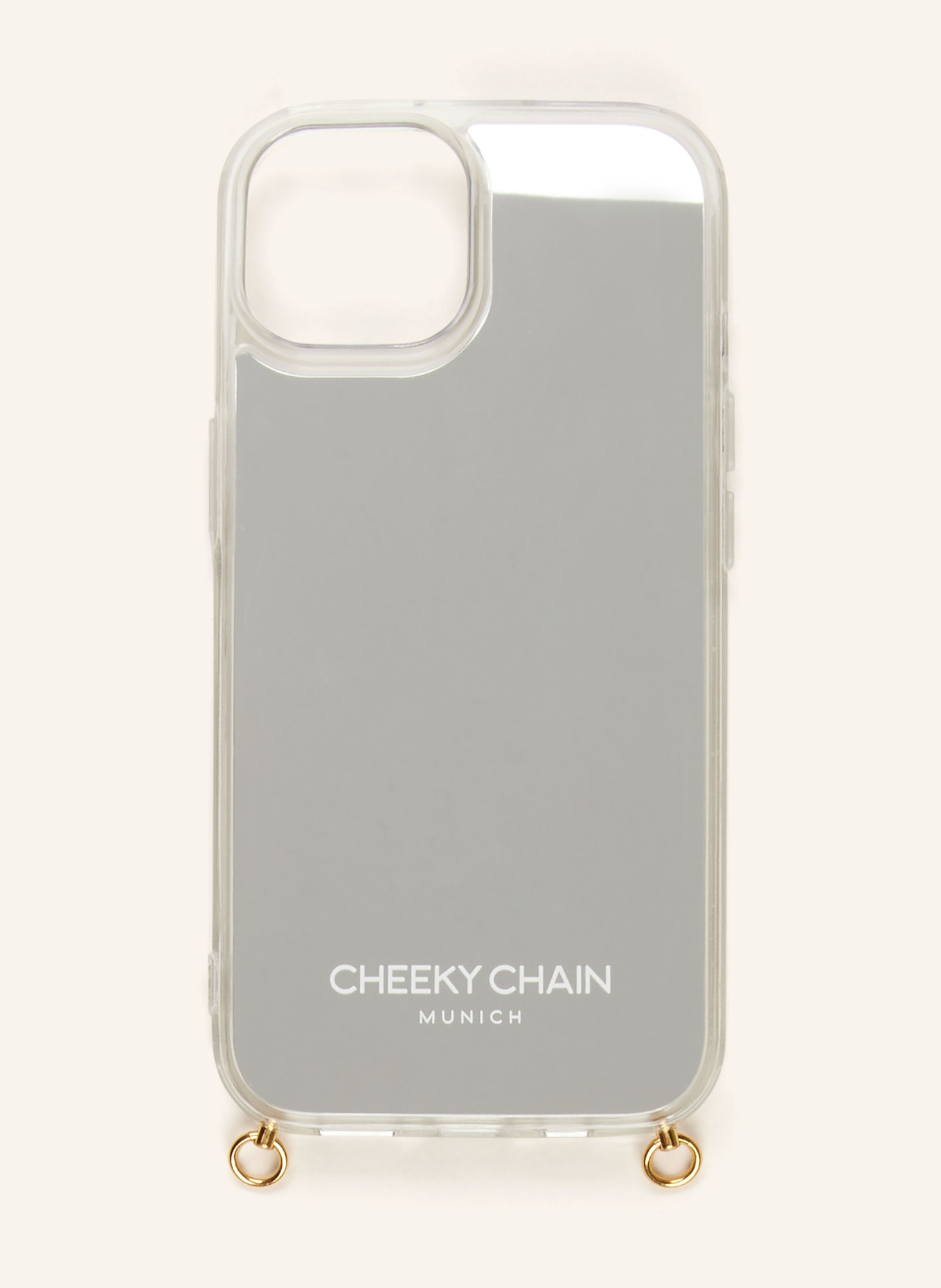 CHEEKY CHAIN MUNICH Smartphone case, Color: SILVER (Image 1)