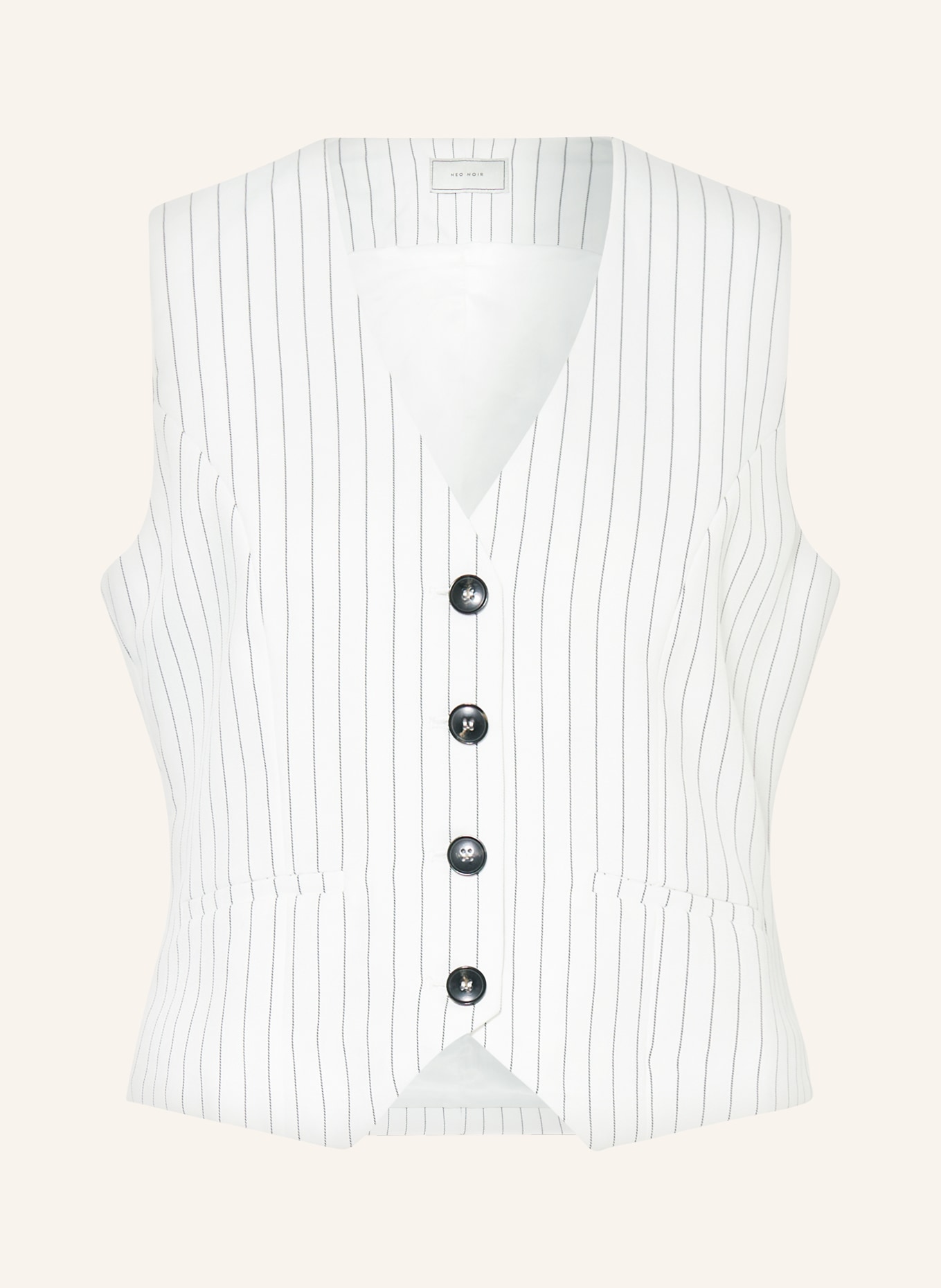 NEO NOIR Blazer vest VENDETTA, Color: WHITE (Image 1)