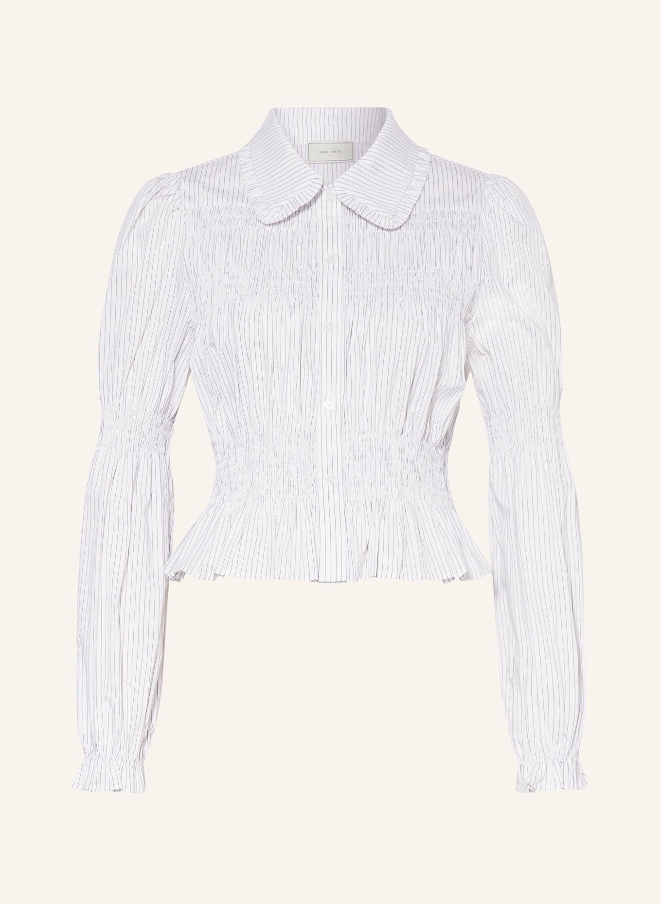 NEO NOIR Shirt blouse KELLA, Color: WHITE/ BLACK (Image 1)