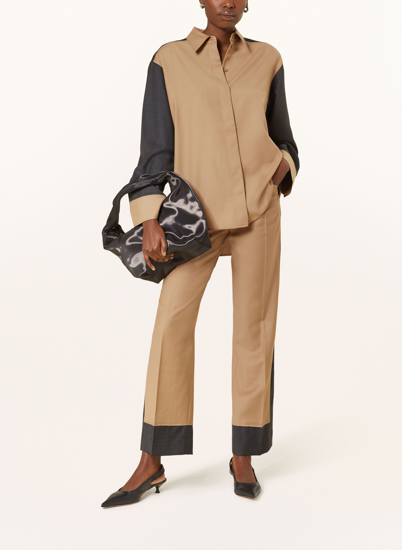 COS Trousers, Color: COGNAC/ DARK GRAY (Image 2)
