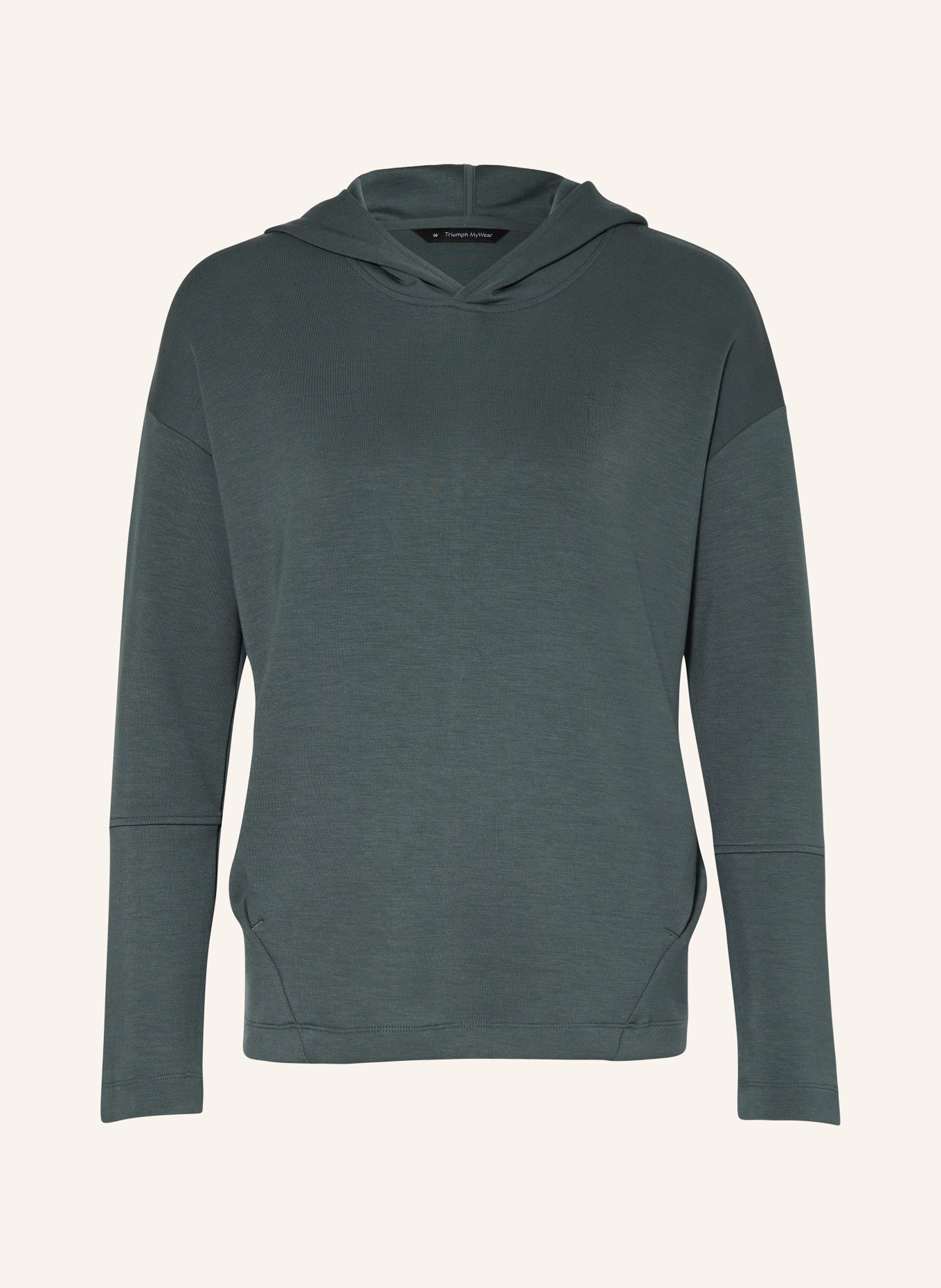 Triumph Lounge hoodie SMART ACTIVE INFUSION, Color: DARK GREEN (Image 1)