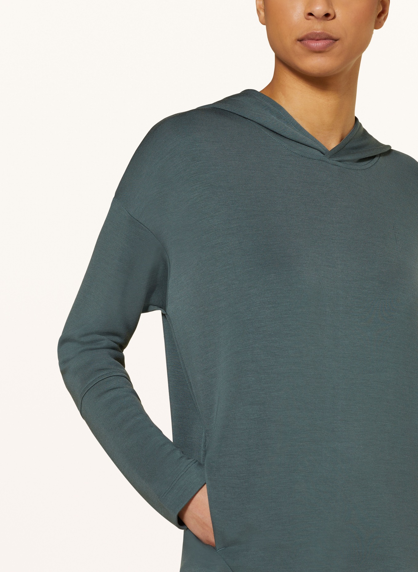 Triumph Lounge hoodie SMART ACTIVE INFUSION, Color: DARK GREEN (Image 5)