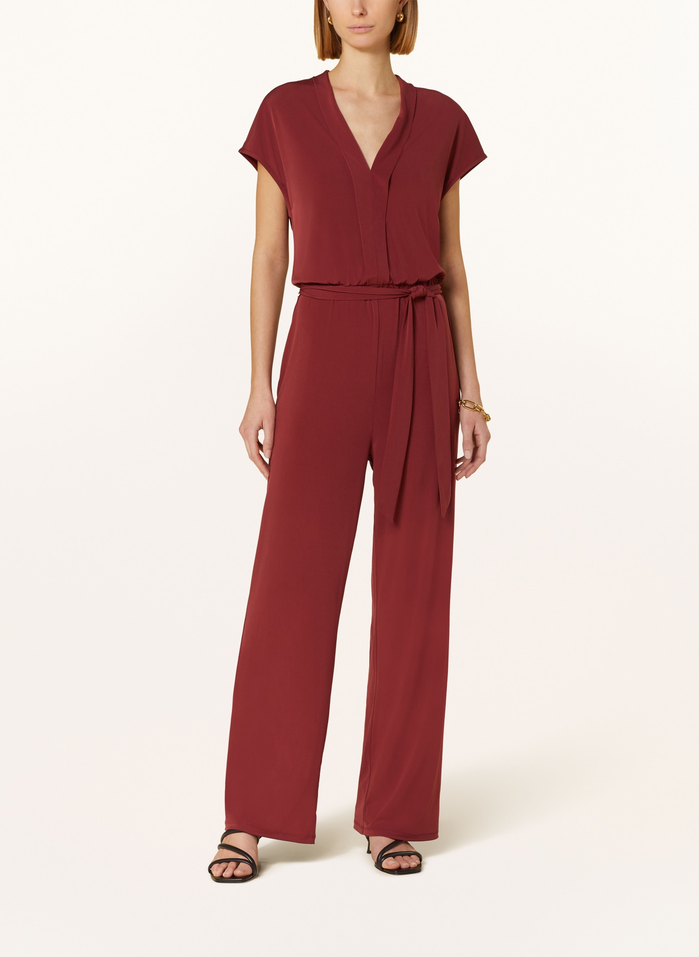 Dark red jumpsuit 2025
