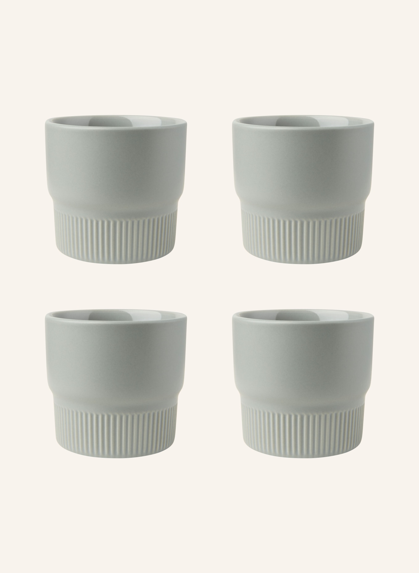 Marc O'Polo Set of 4 mugs MOMENTS, Color: GRAY (Image 1)