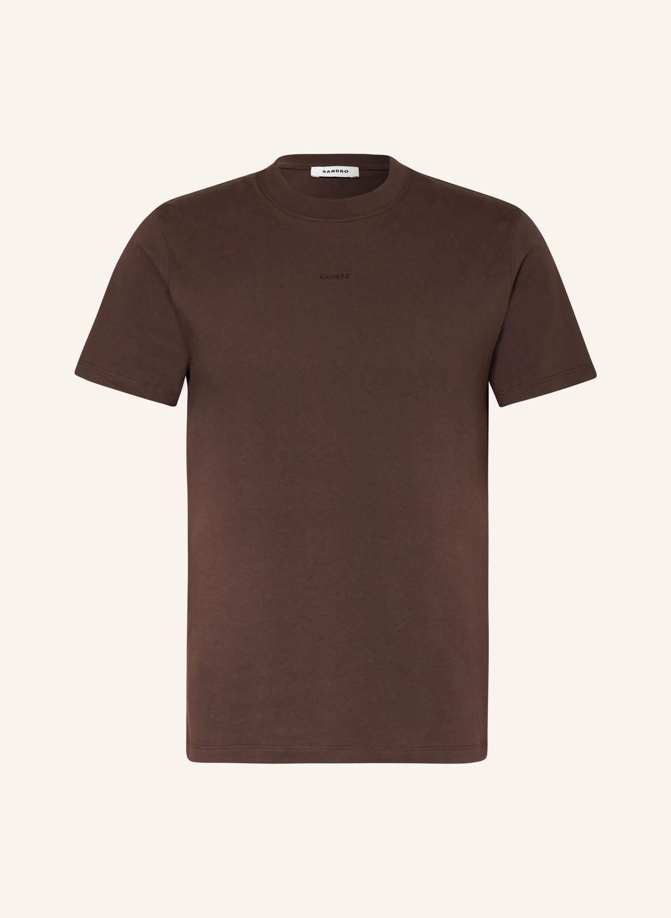 SANDRO T-shirt, Kolor: CIEMNOBRĄZOWY (Obrazek 1)