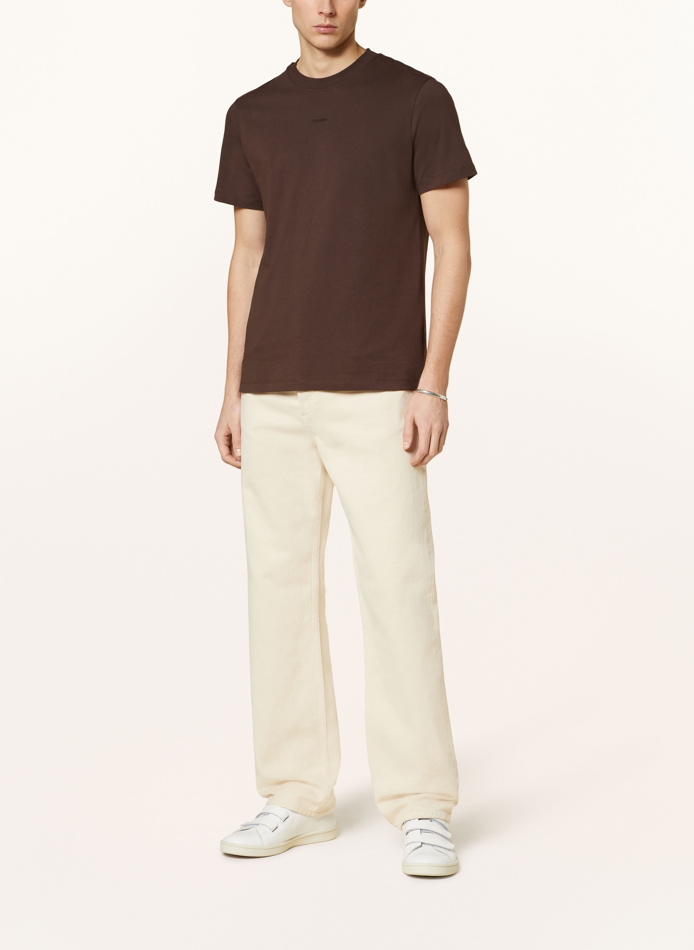SANDRO T-shirt, Kolor: CIEMNOBRĄZOWY (Obrazek 2)
