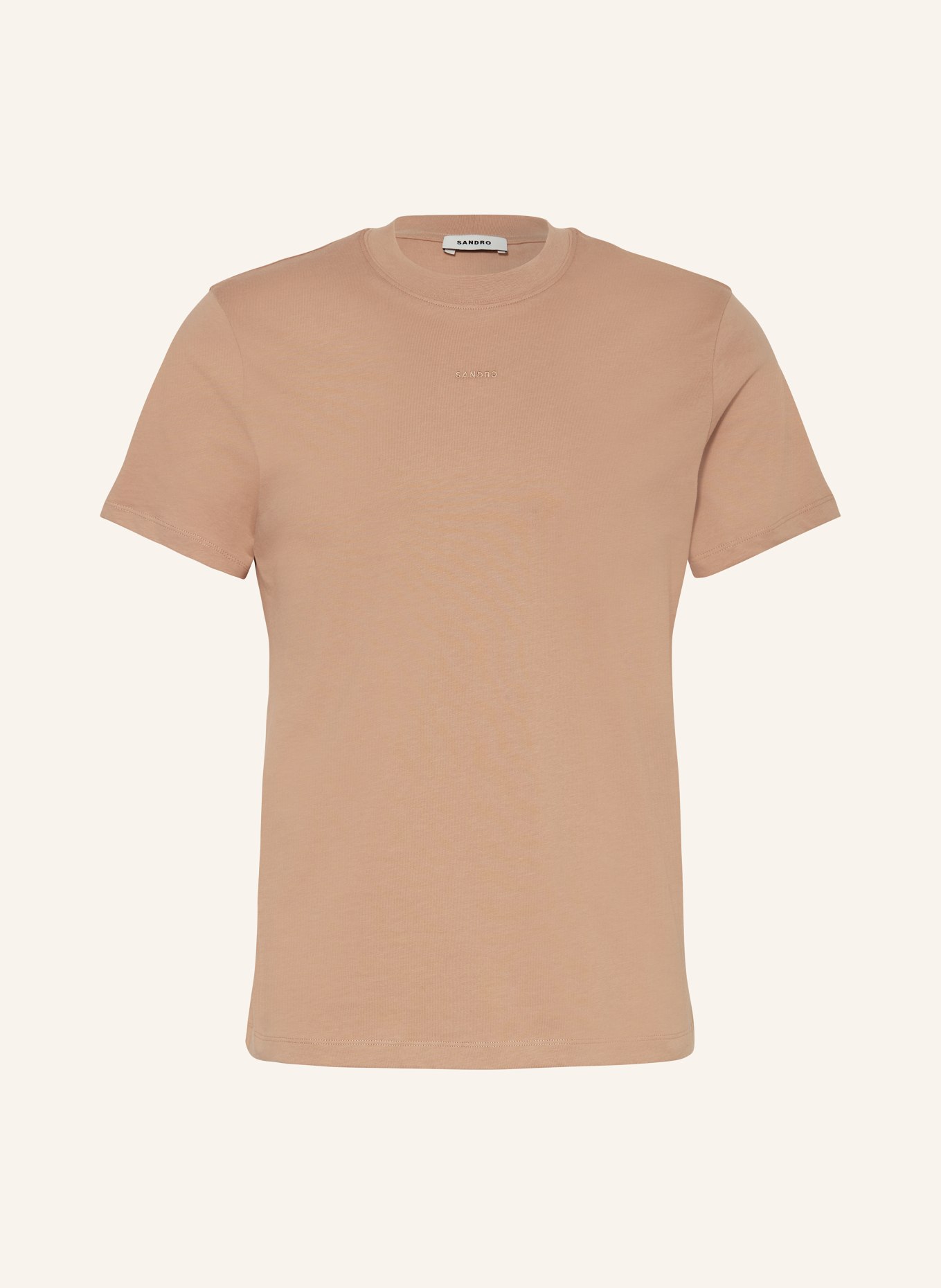 SANDRO T-shirt, Kolor: JASNOBRĄZOWY (Obrazek 1)