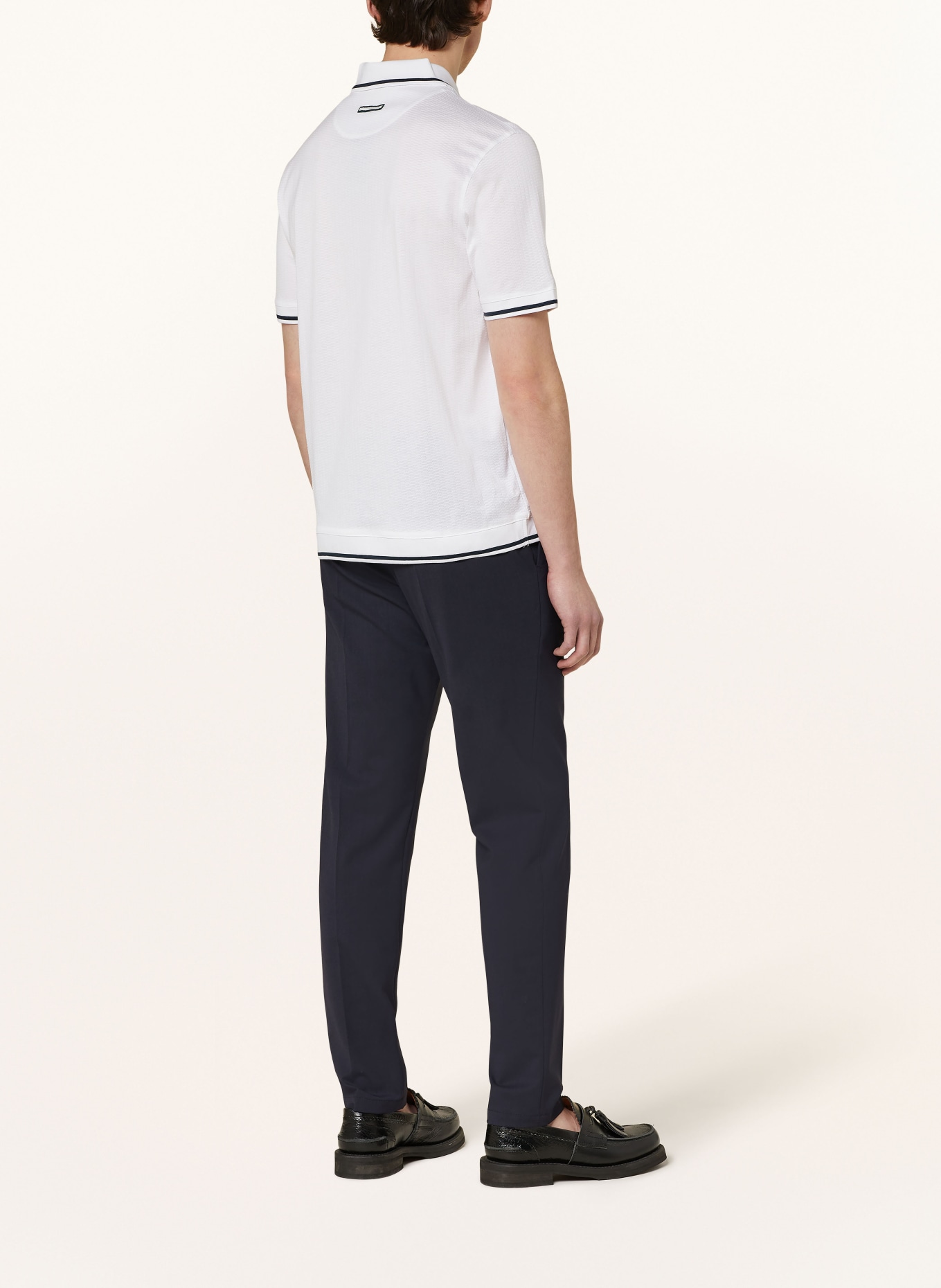 TED BAKER Piqué-Poloshirt ERWEN Regular Fit, Farbe: WEISS/ SCHWARZ (Bild 3)