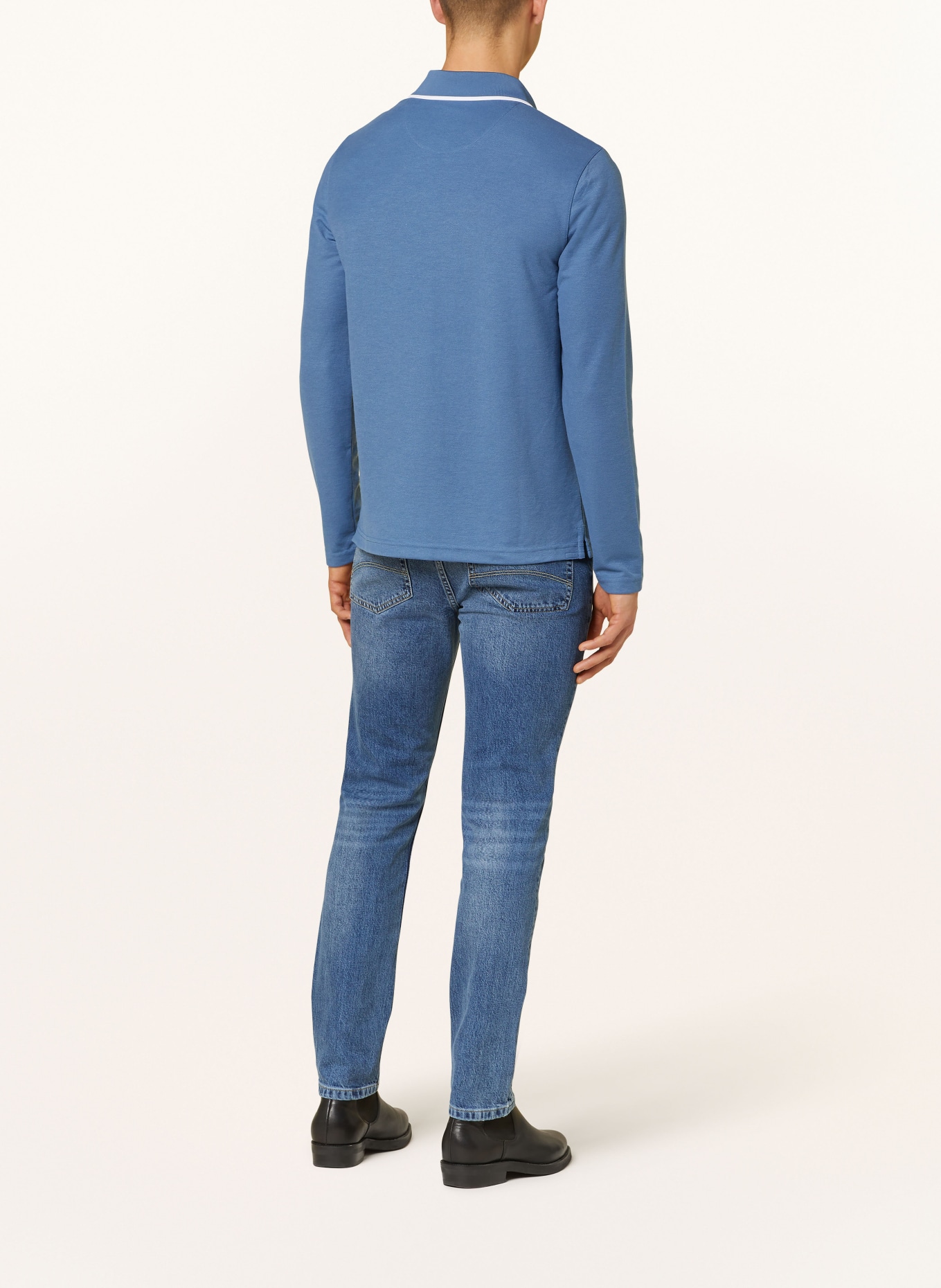 TED BAKER Piqué-Poloshirt MASTE Regular Fit, Farbe: BLAU (Bild 3)