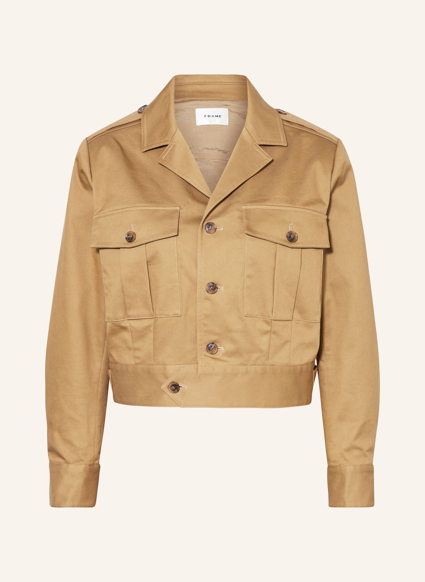 FRAME Cropped jacket, Color: BROWN (Image 1)