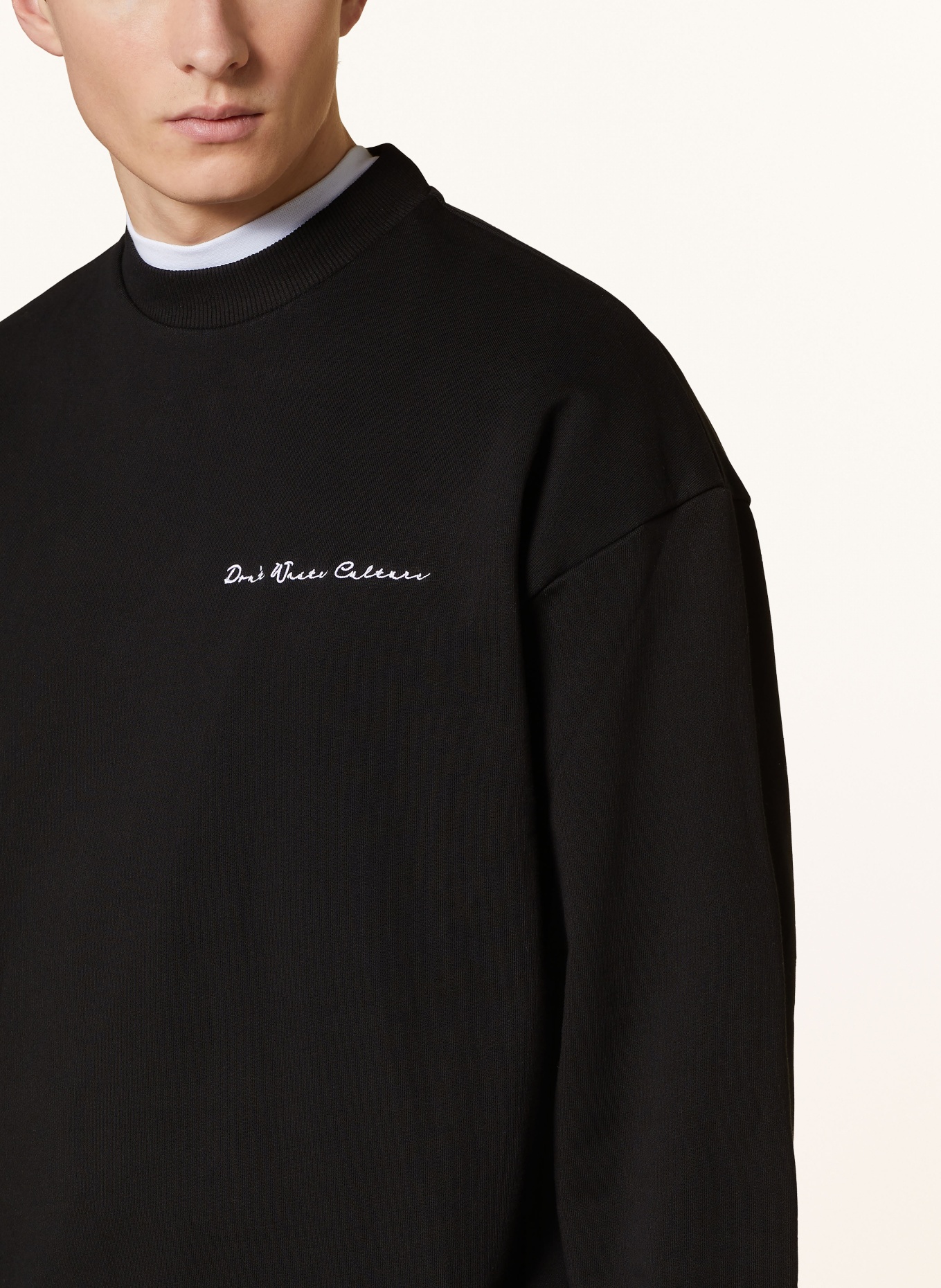 don't waste culture Oversized sweatshirt XAVI, Color: BLACK (Image 4)