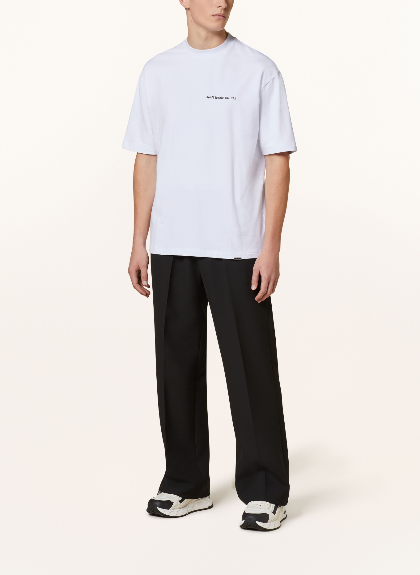 don't waste culture Oversized shirt MILLET, Color: WHITE (Image 2)