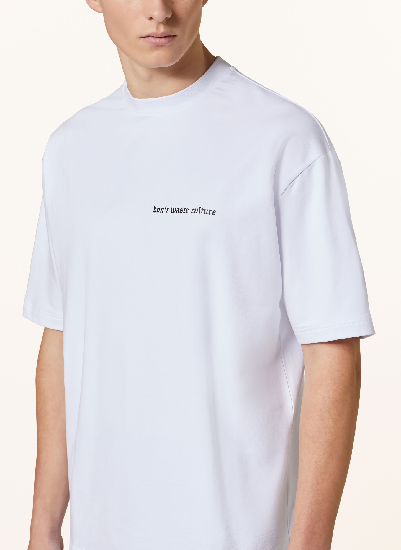 don't waste culture Oversized shirt MILLET, Color: WHITE (Image 4)