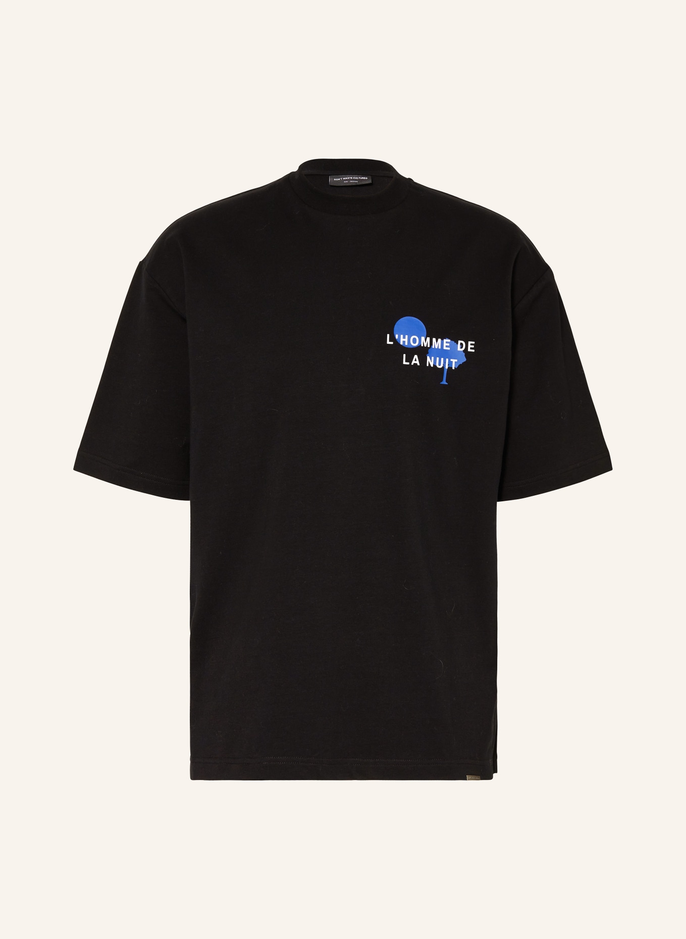 don't waste culture Oversized shirt DARI, Color: BLACK (Image 1)