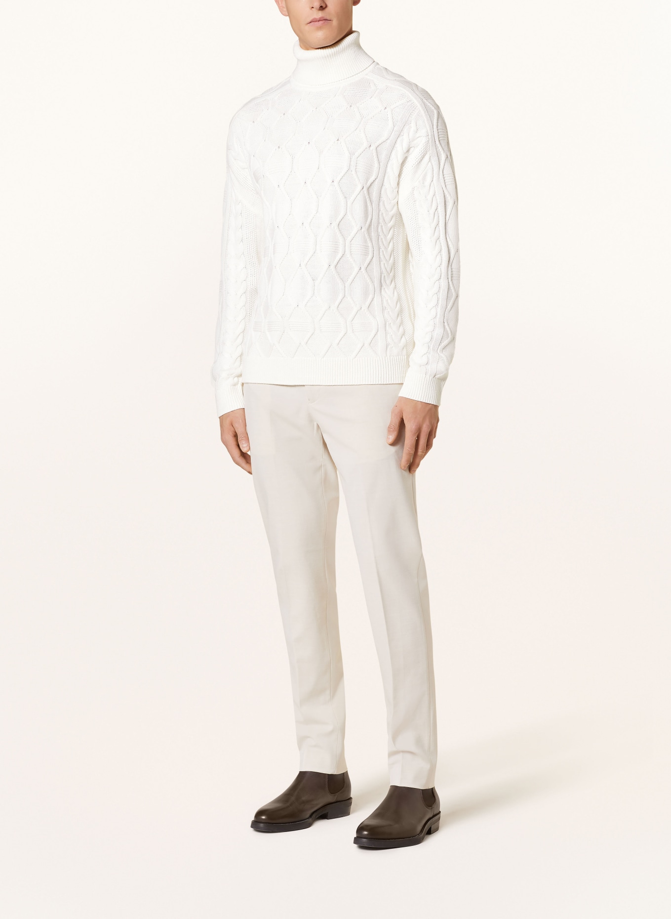 REISS Turtleneck sweater ALSTON, Color: ECRU (Image 2)