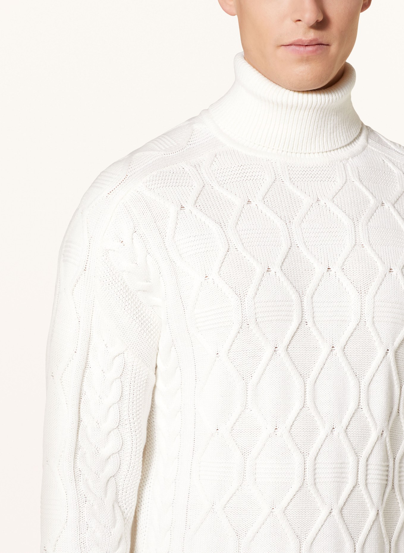 REISS Turtleneck sweater ALSTON, Color: ECRU (Image 4)
