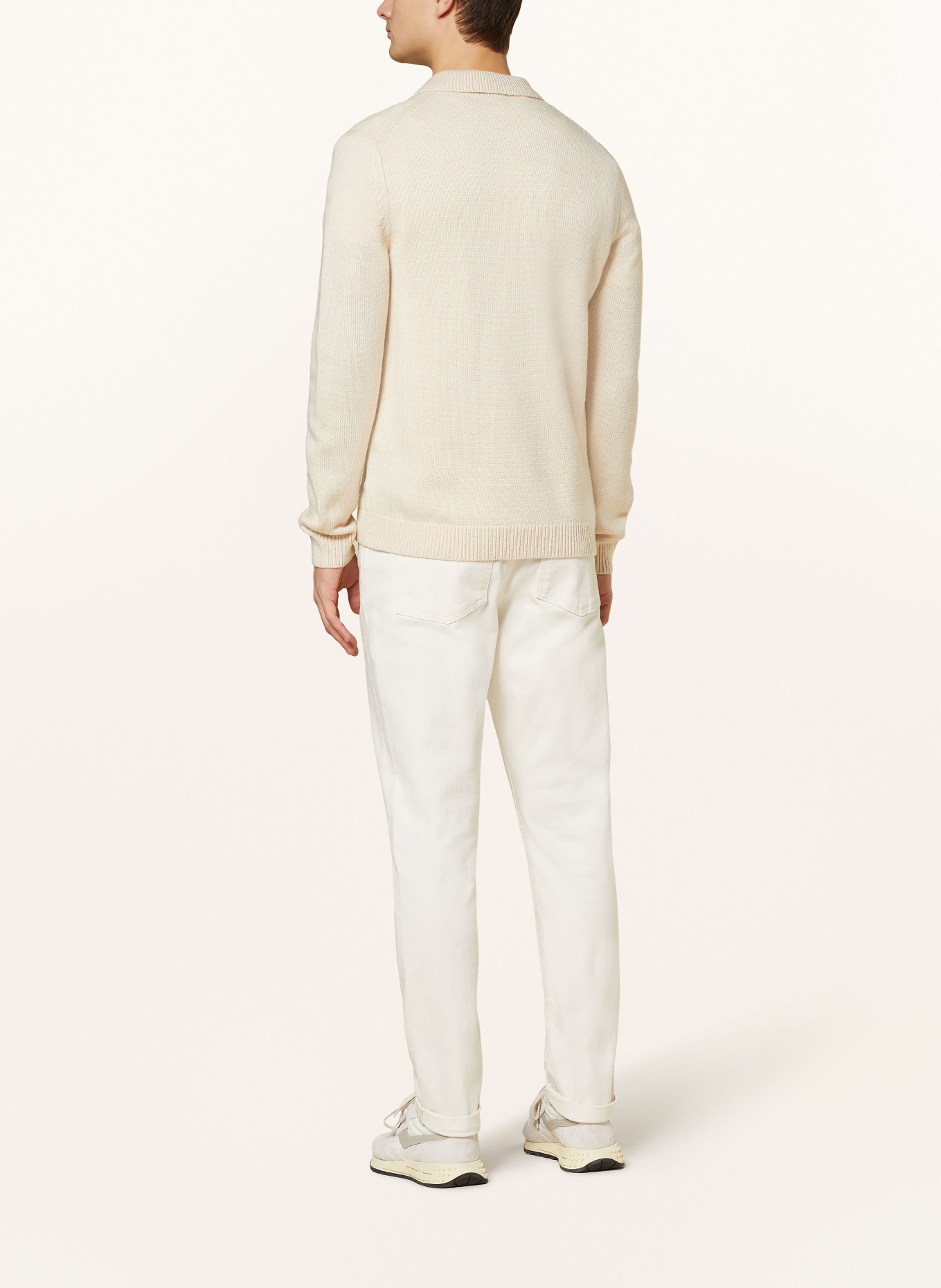 REISS Half-zip sweater FLEETWOOD, Color: ECRU (Image 3)