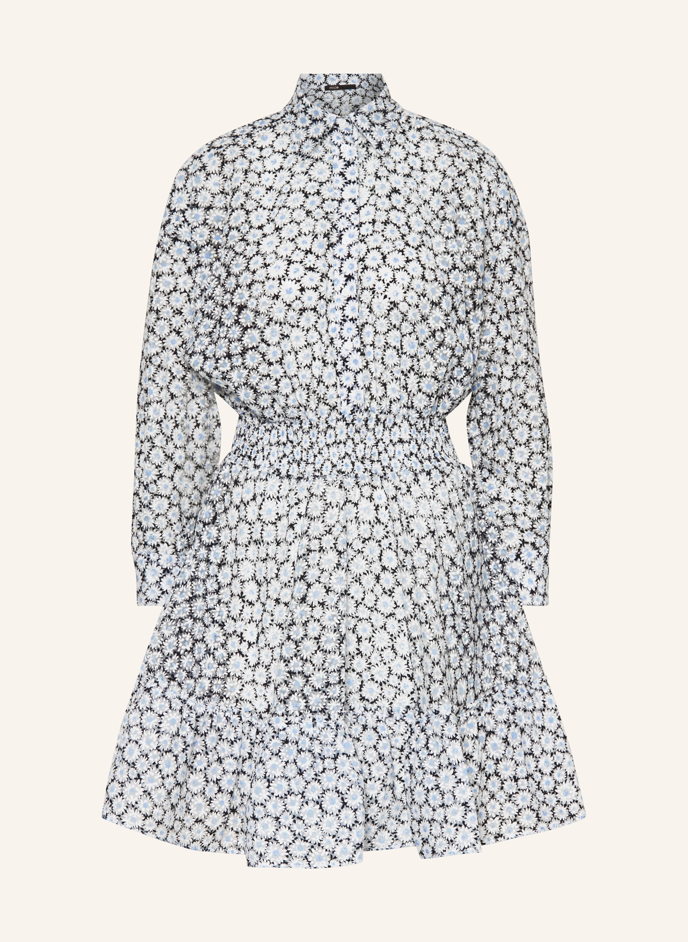 maje Kleid, Farbe: DUNKELBLAU/ WEISS (Bild 1)